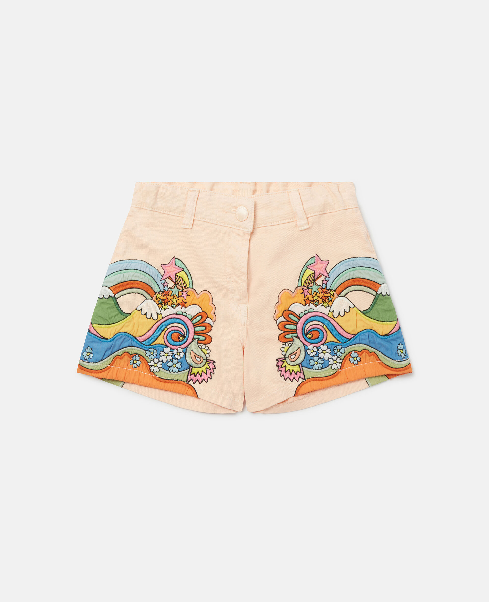 'Love to Dream' Print Shorts-Pink-large image number 0