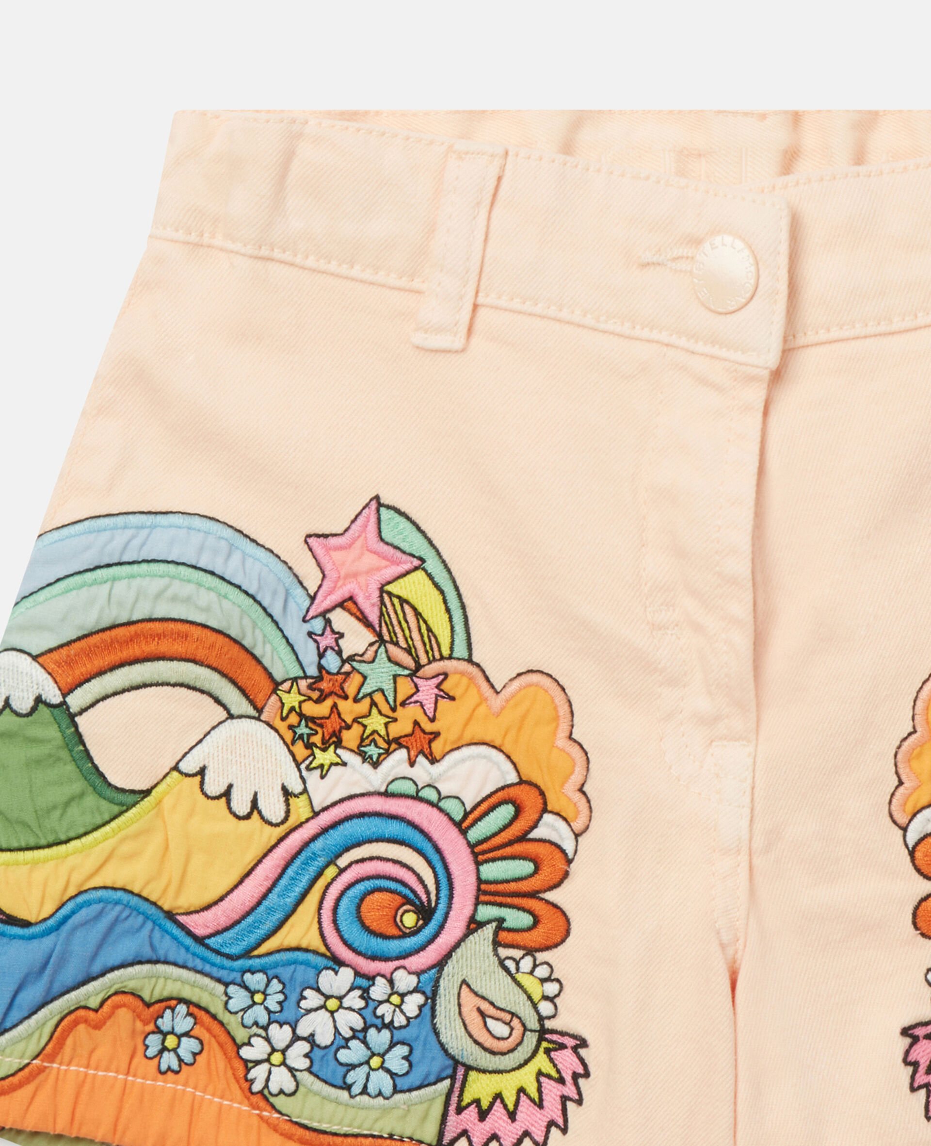 'Love to Dream' Print Shorts-Pink-large image number 1