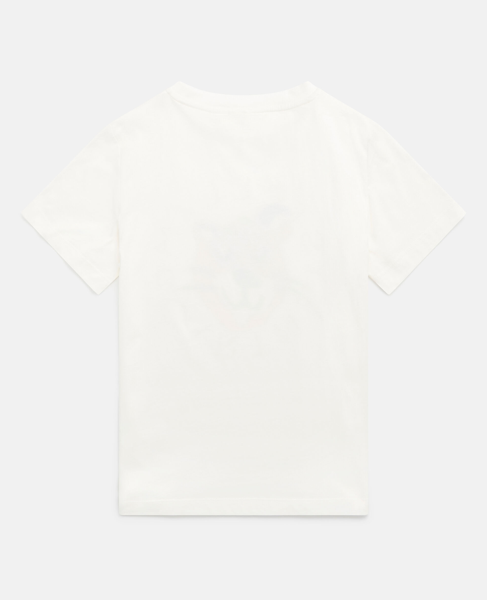 Stella Logo Cheetah Face T-Shirt-White-large image number 2