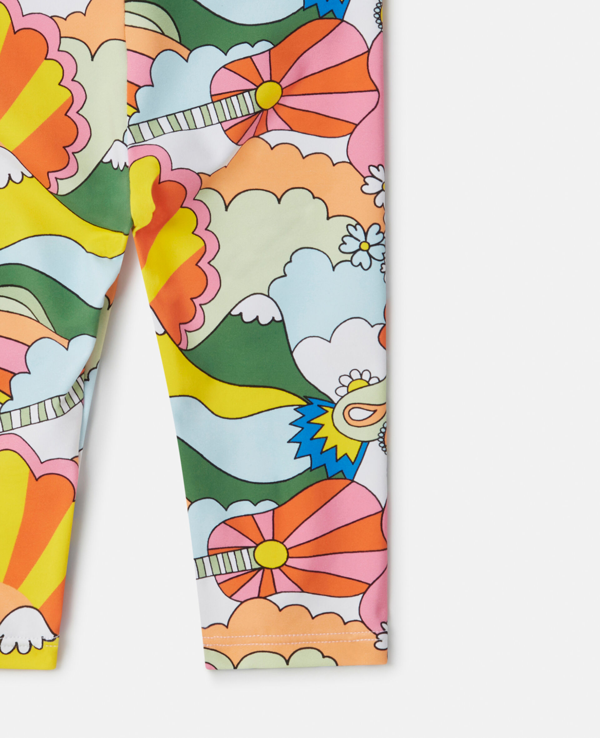 'Love to Dream' Print Leggings-White-large image number 3
