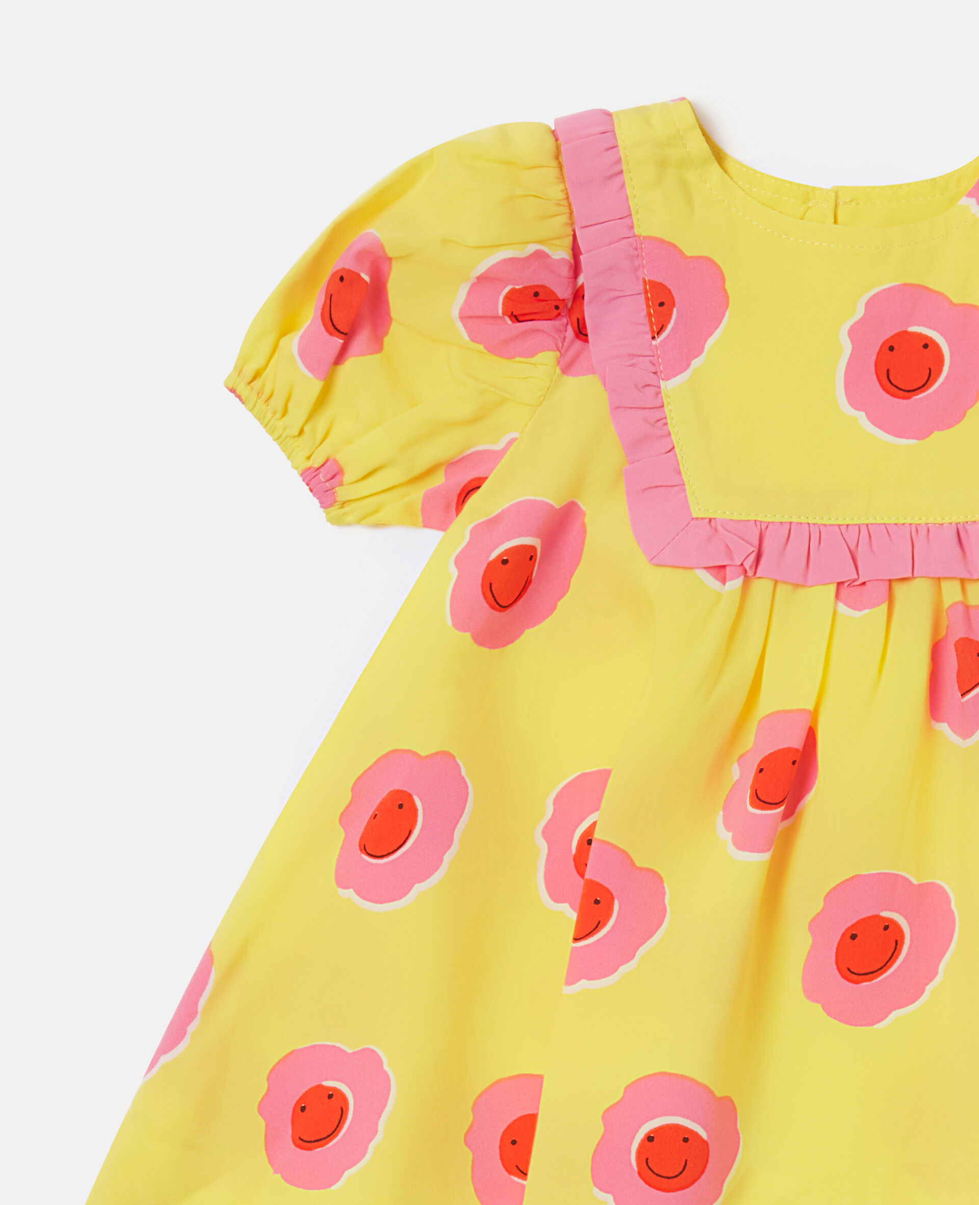 Graphic Flower Print Dress and Bloomers Set-Multicolour-large image number 1