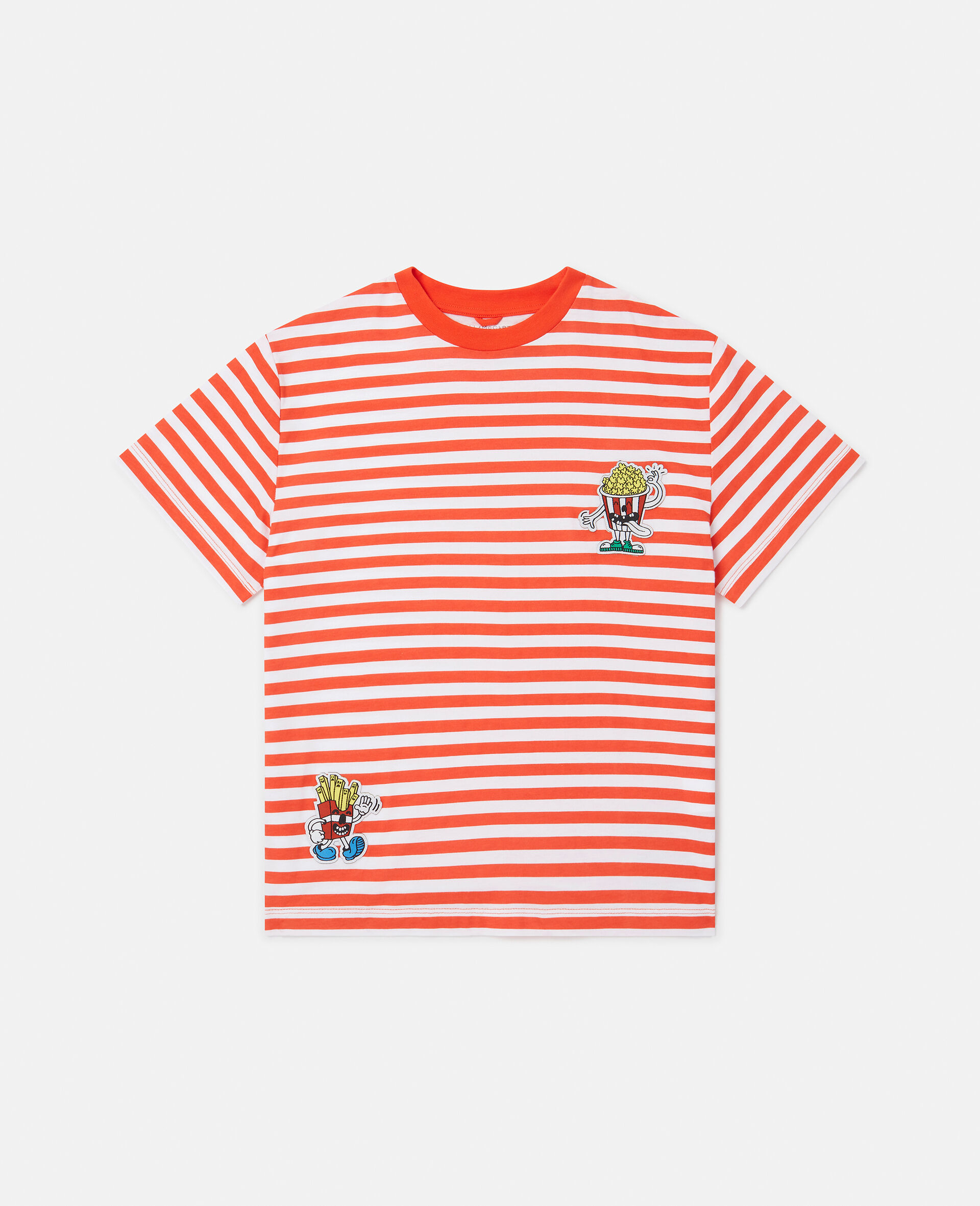 ファーストフード エンブロイダリー ボーダーTシャツ-マルチカラー-large image number 0