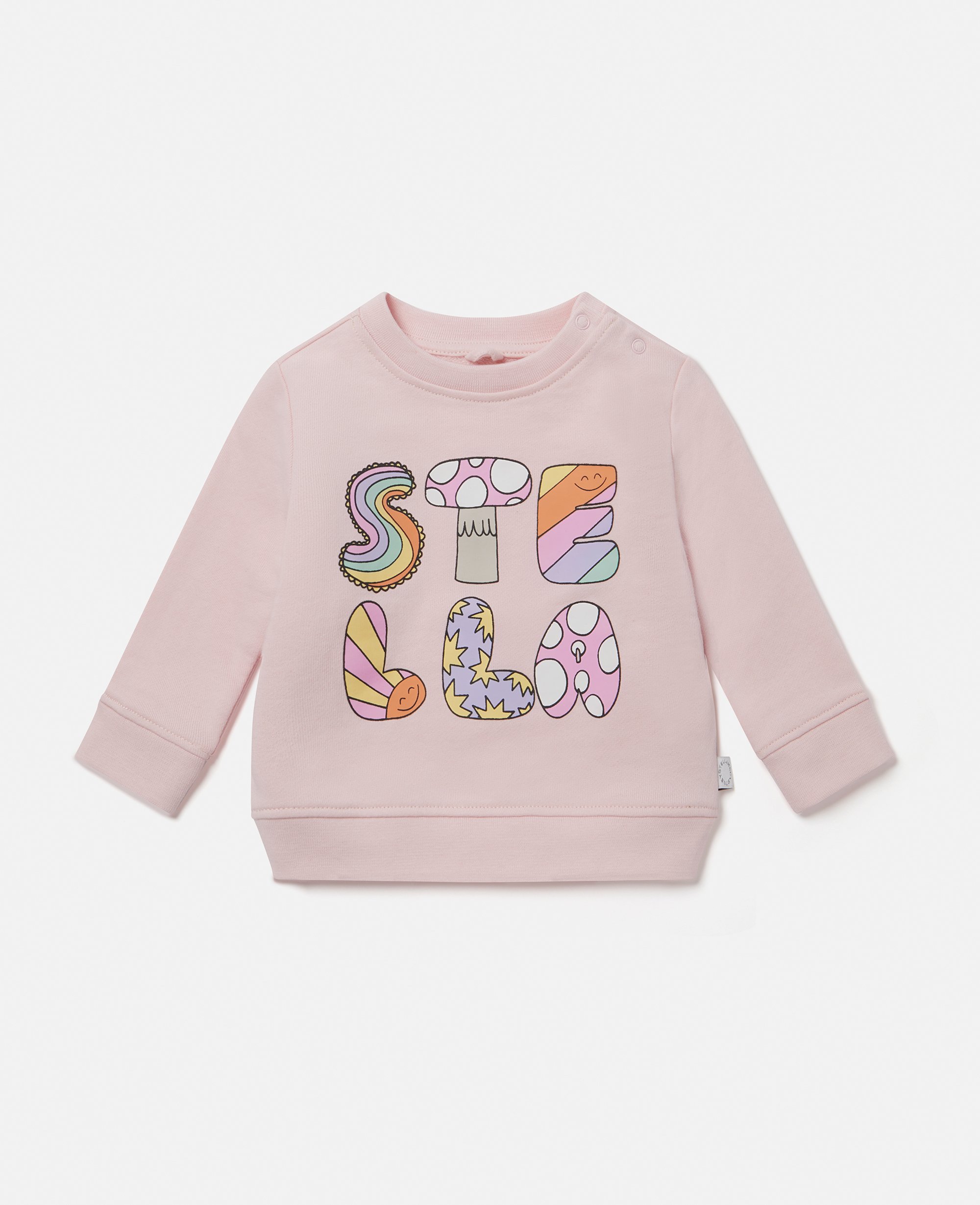 Stella Woodland Lettering Crewneck Sweatshirt, , Size: 3m - Stella McCartney - Modalova
