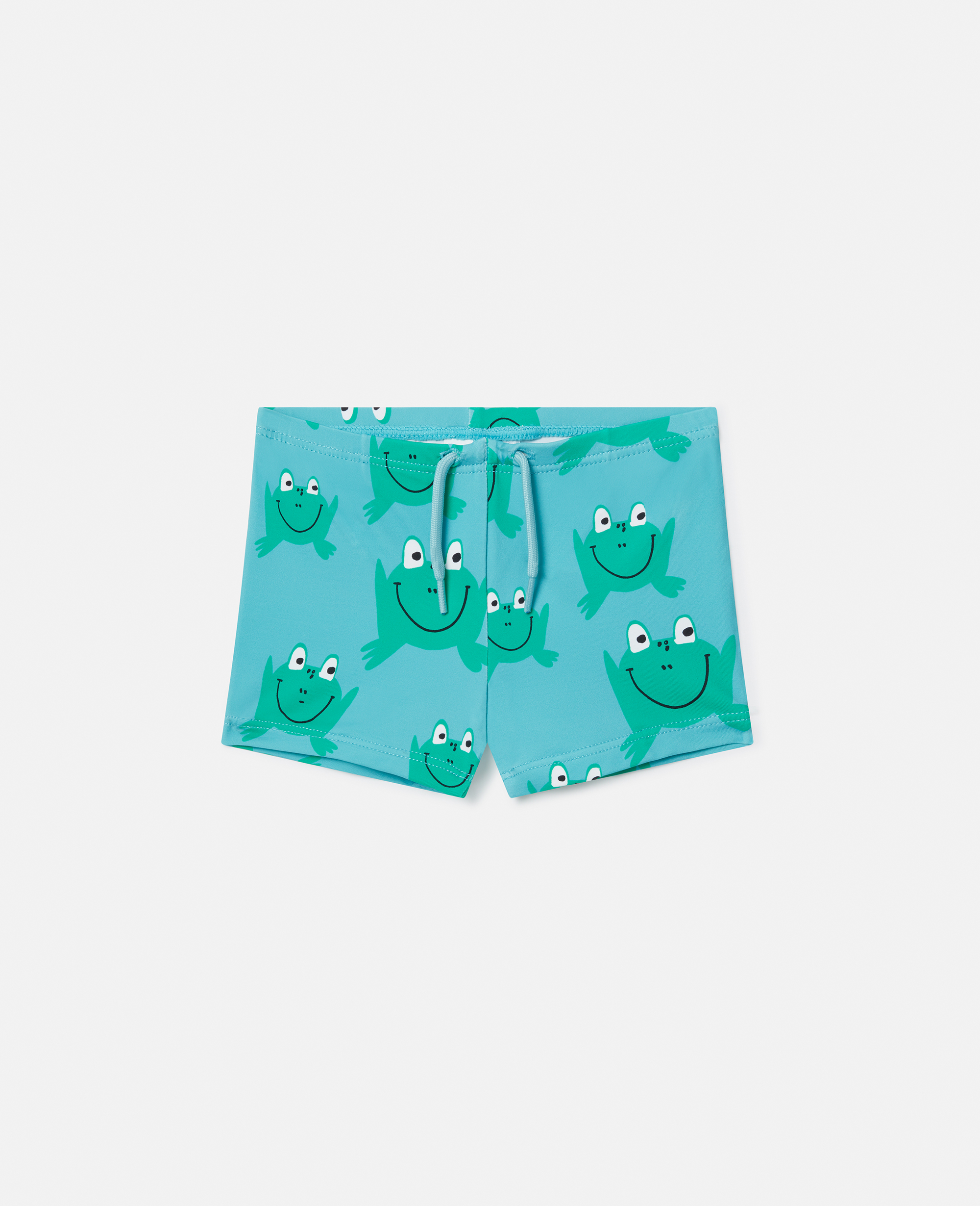 Stella Mccartney Frog Print Swim Shorts In Green