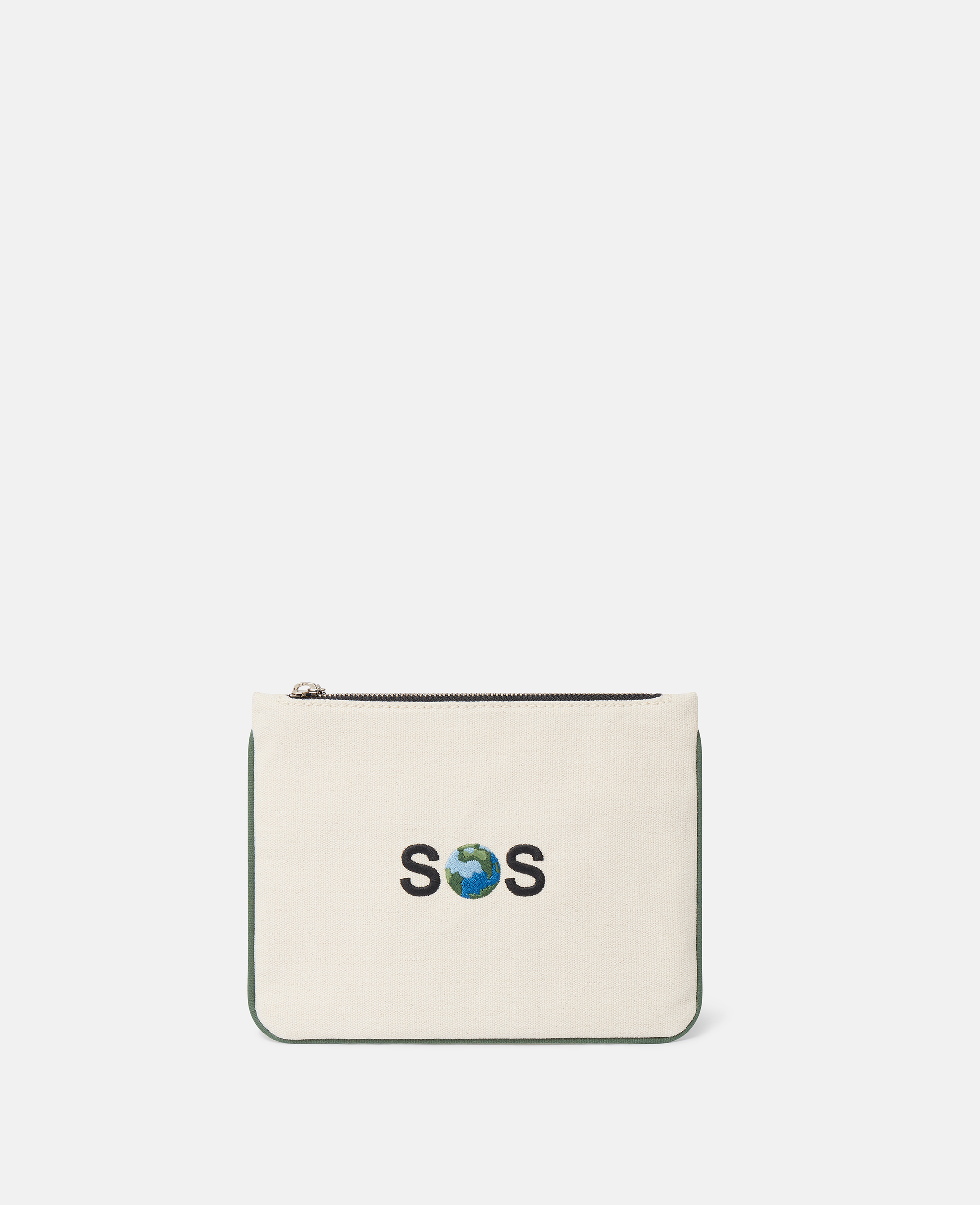 SOS Embroidered Zip Cardholder, - Stella McCartney - Modalova