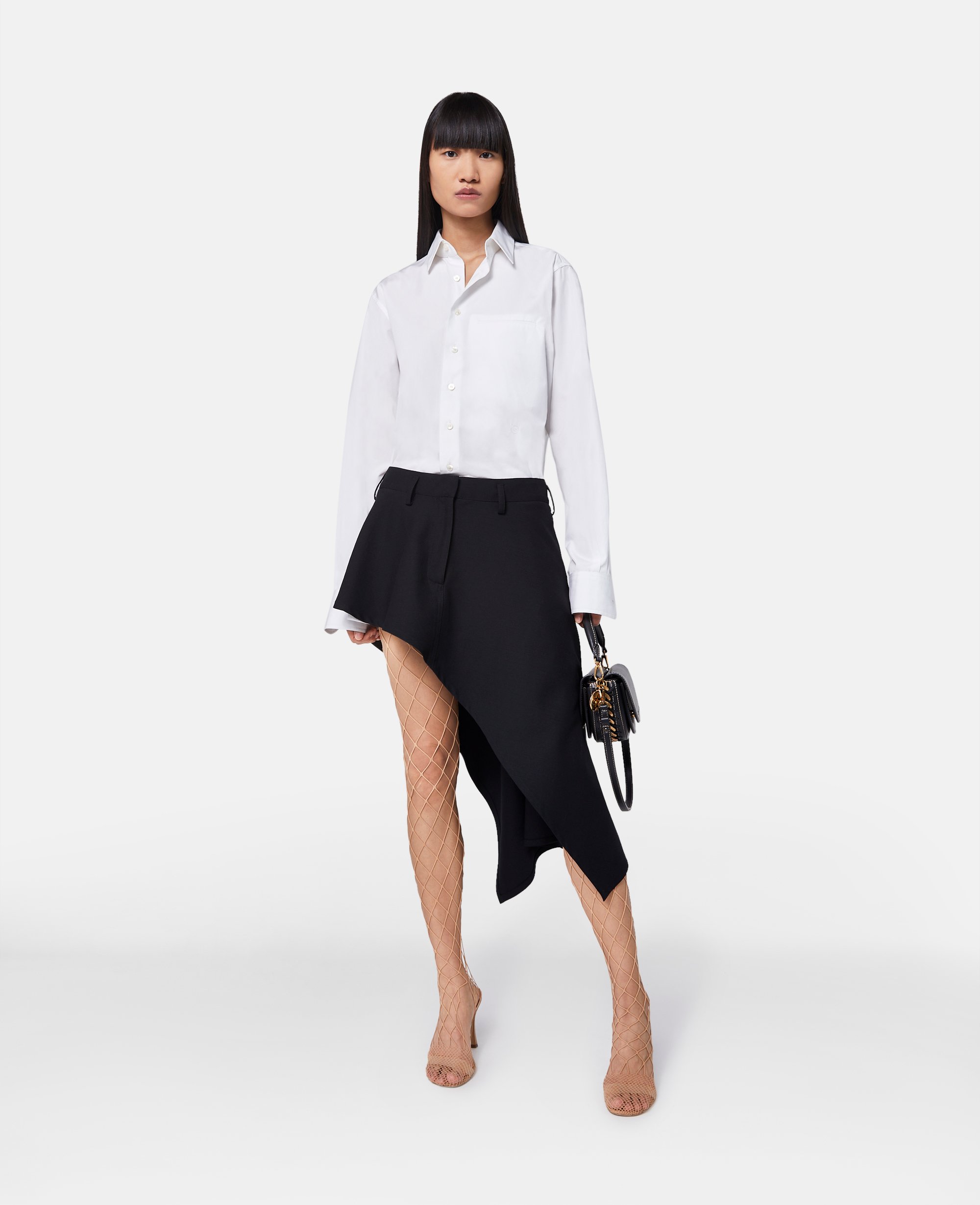 Stella Mccartney Asymmetric Skirt In Black