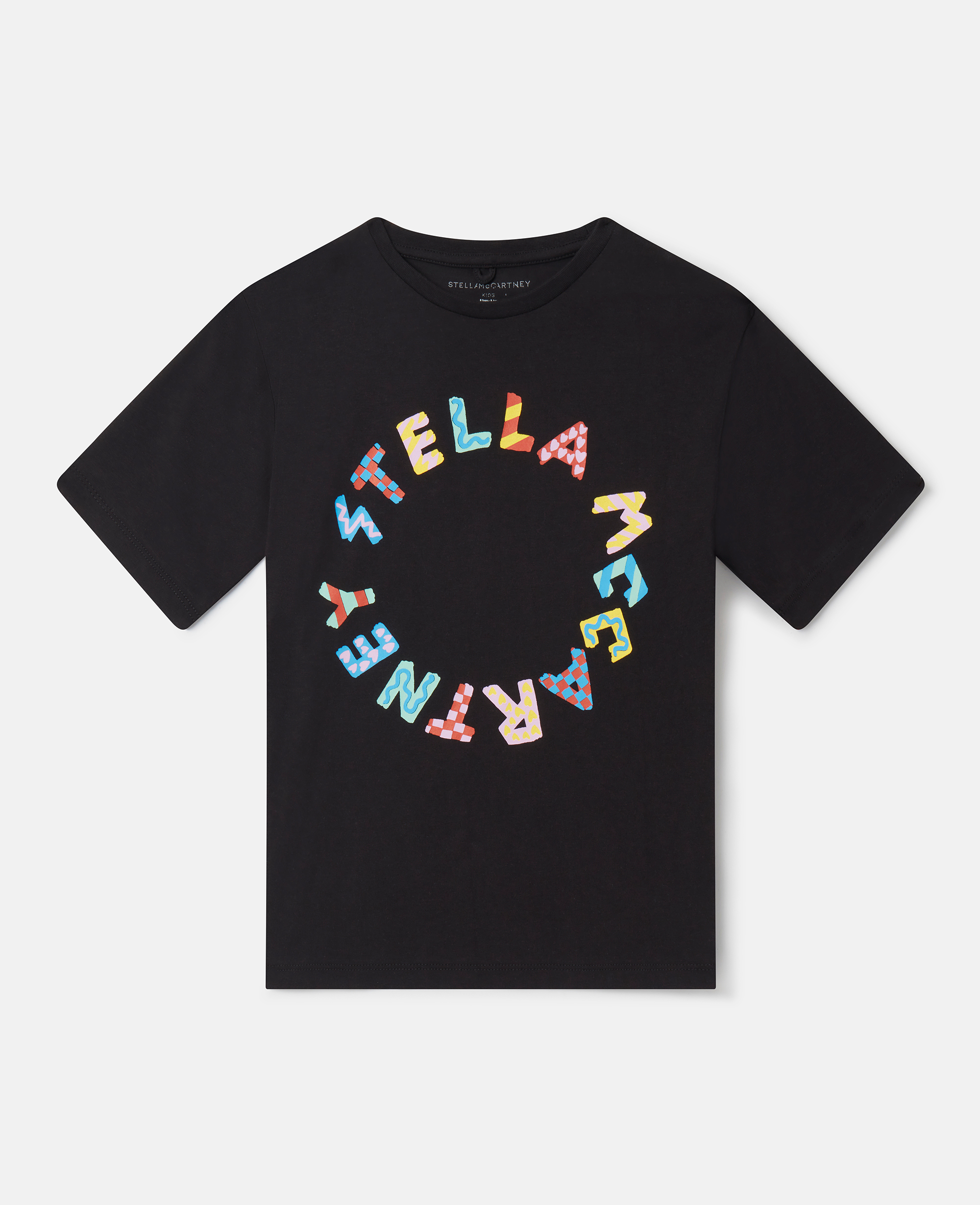 Stella McCartney – Medallion Logo T-Shirt, Woman, Black, Size: 5