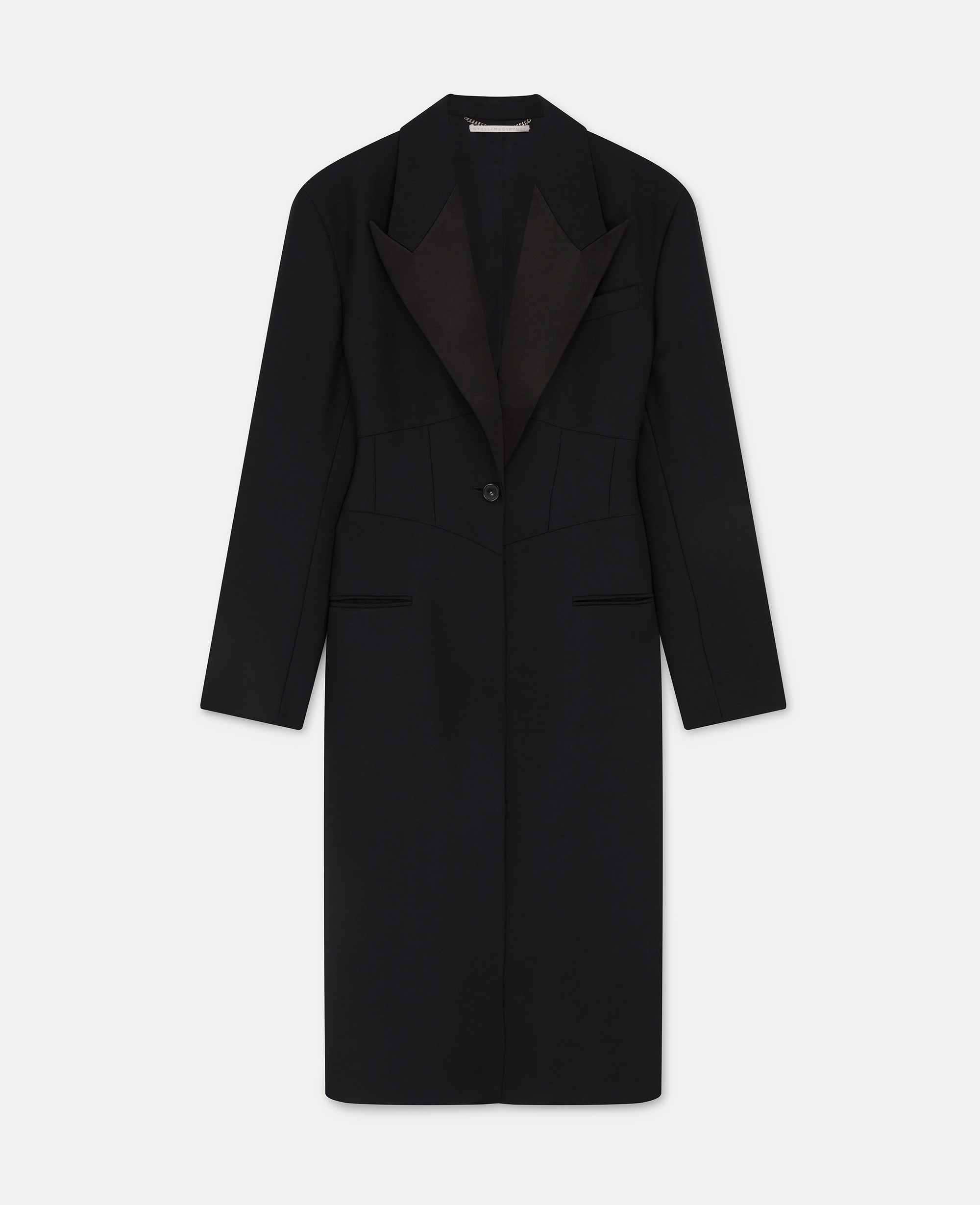 Stella Mccartney Corset Waist Coat In Black