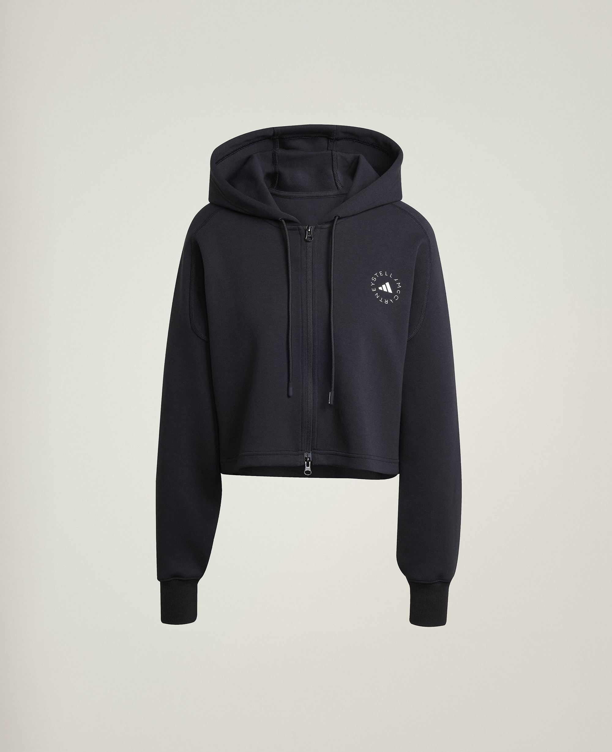 Stella McCartney - Kurzer adidas by Stella McCartney Sportswear Kapuzenpullover, , Größe: L