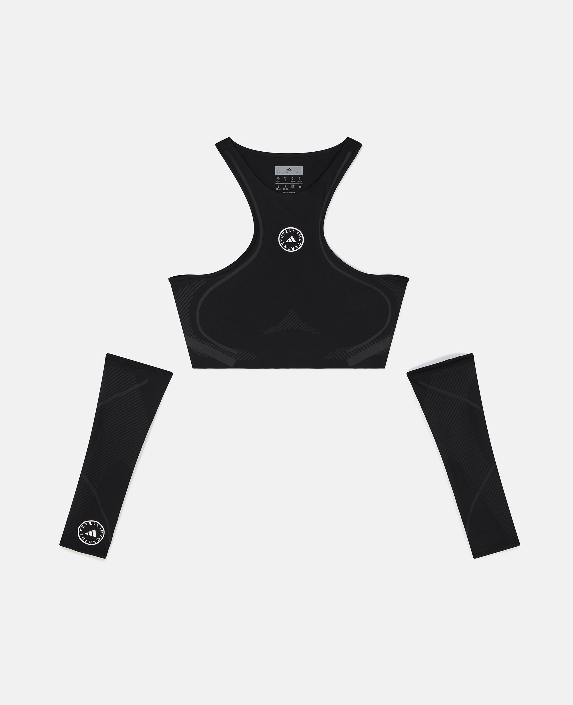 Crop top de running TruePace avec protège-bras, , , Taille: XS - Stella McCartney - Modalova