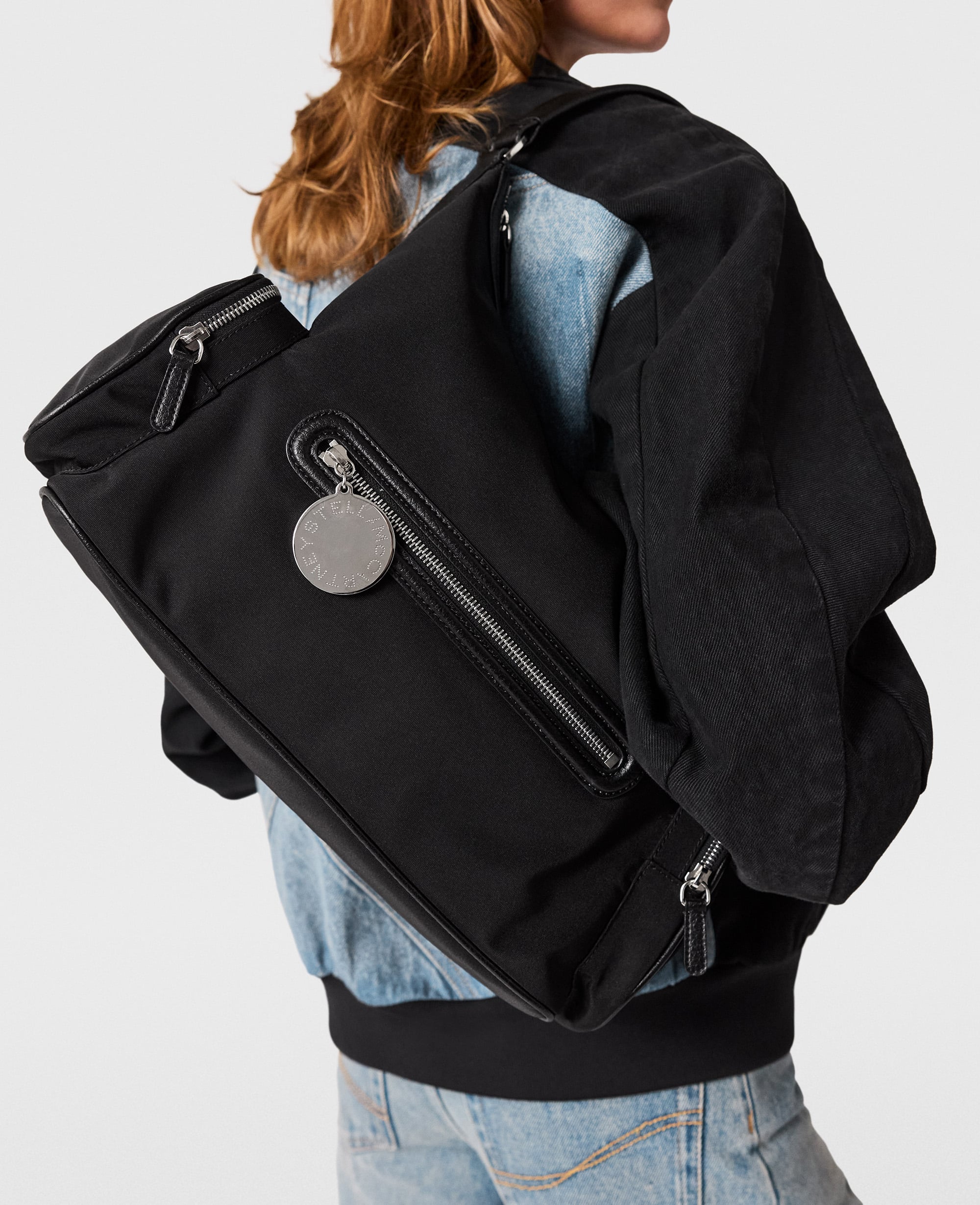 Stella McCartney - Dartmoor ECONYL Shoulder Bag, Woman, Ultra black
