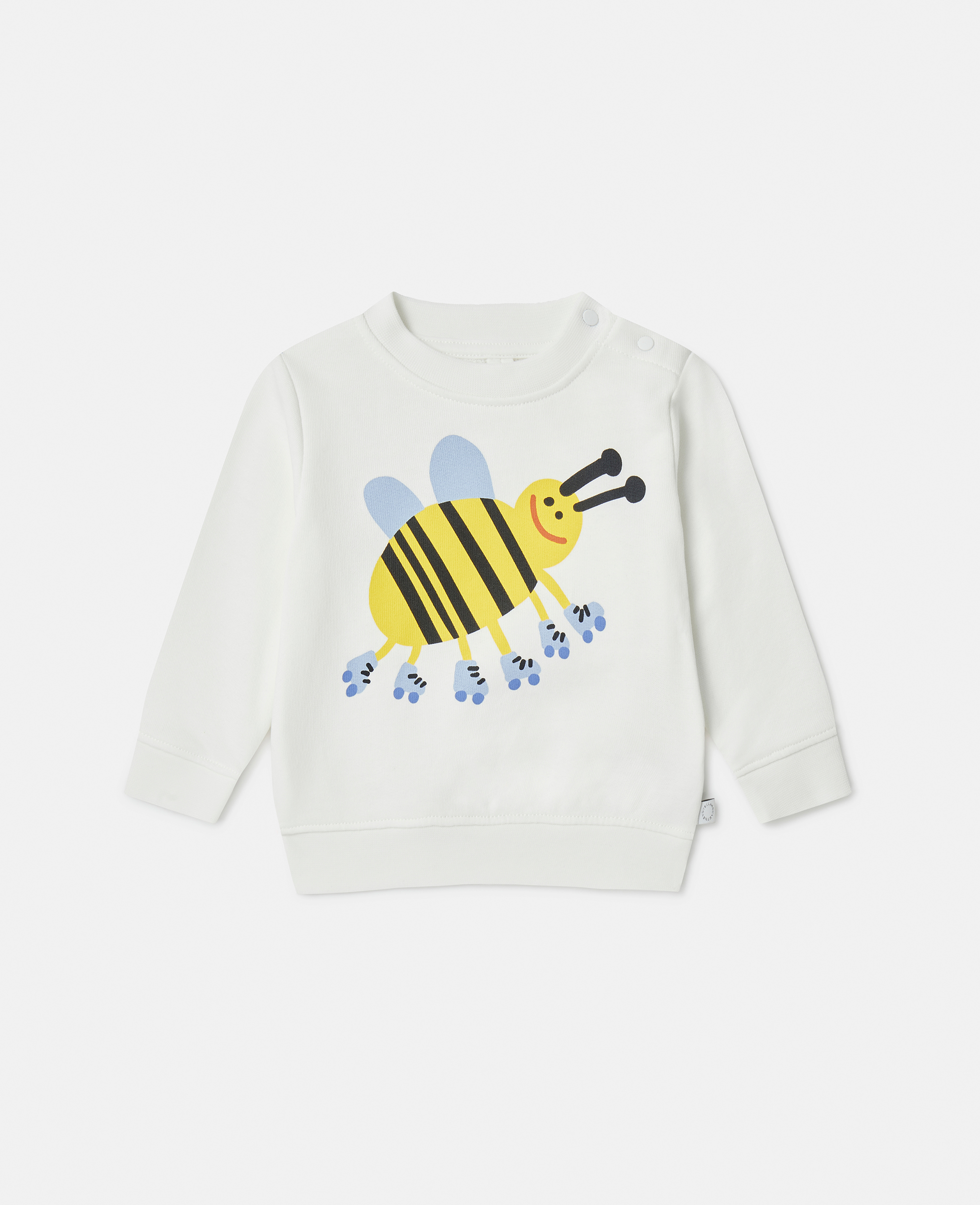Shop Stella Mccartney Roller Skate Bumblebee Sweatshirt In Ivory