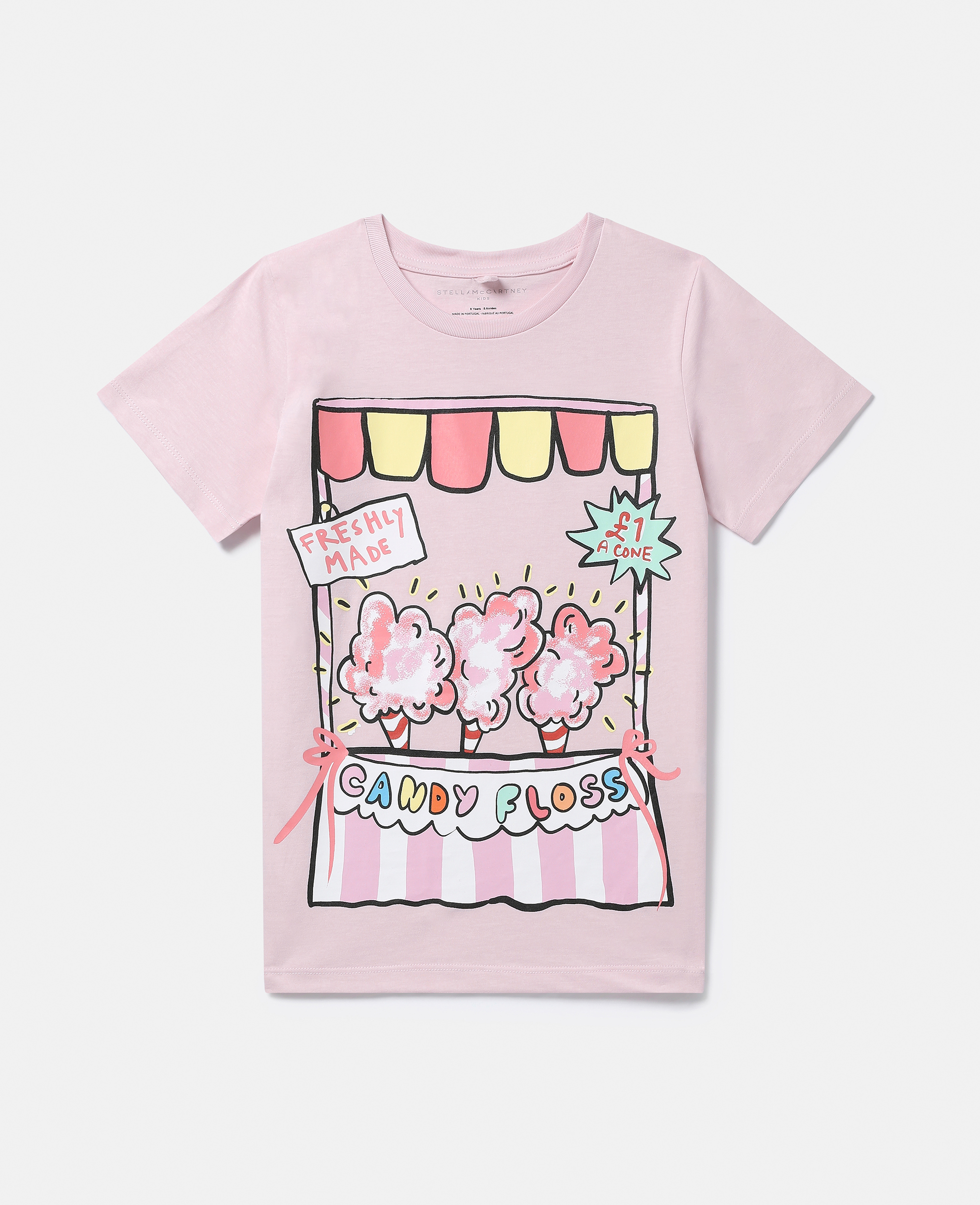 Stella McCartney – Candy Floss Stand T-Shirt, Woman, Pink, Size: 4