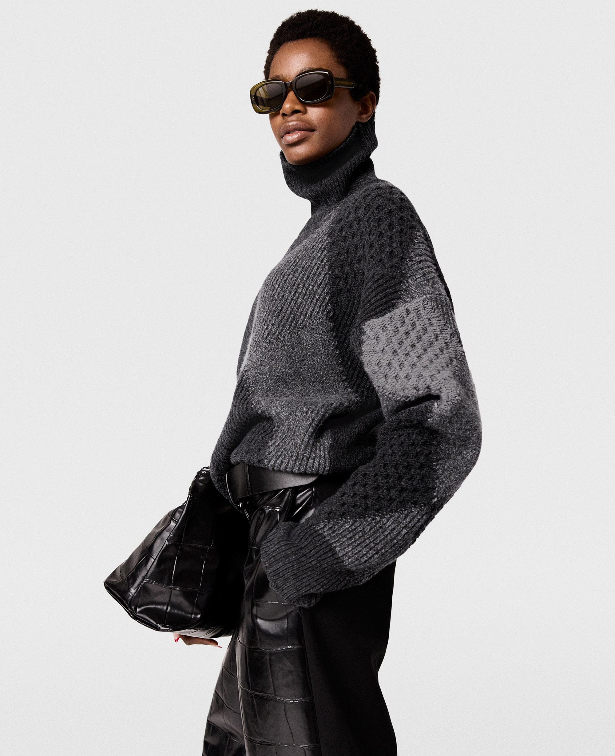 Pull à col roulé à losanges, , , Taille: M - Stella McCartney - Modalova