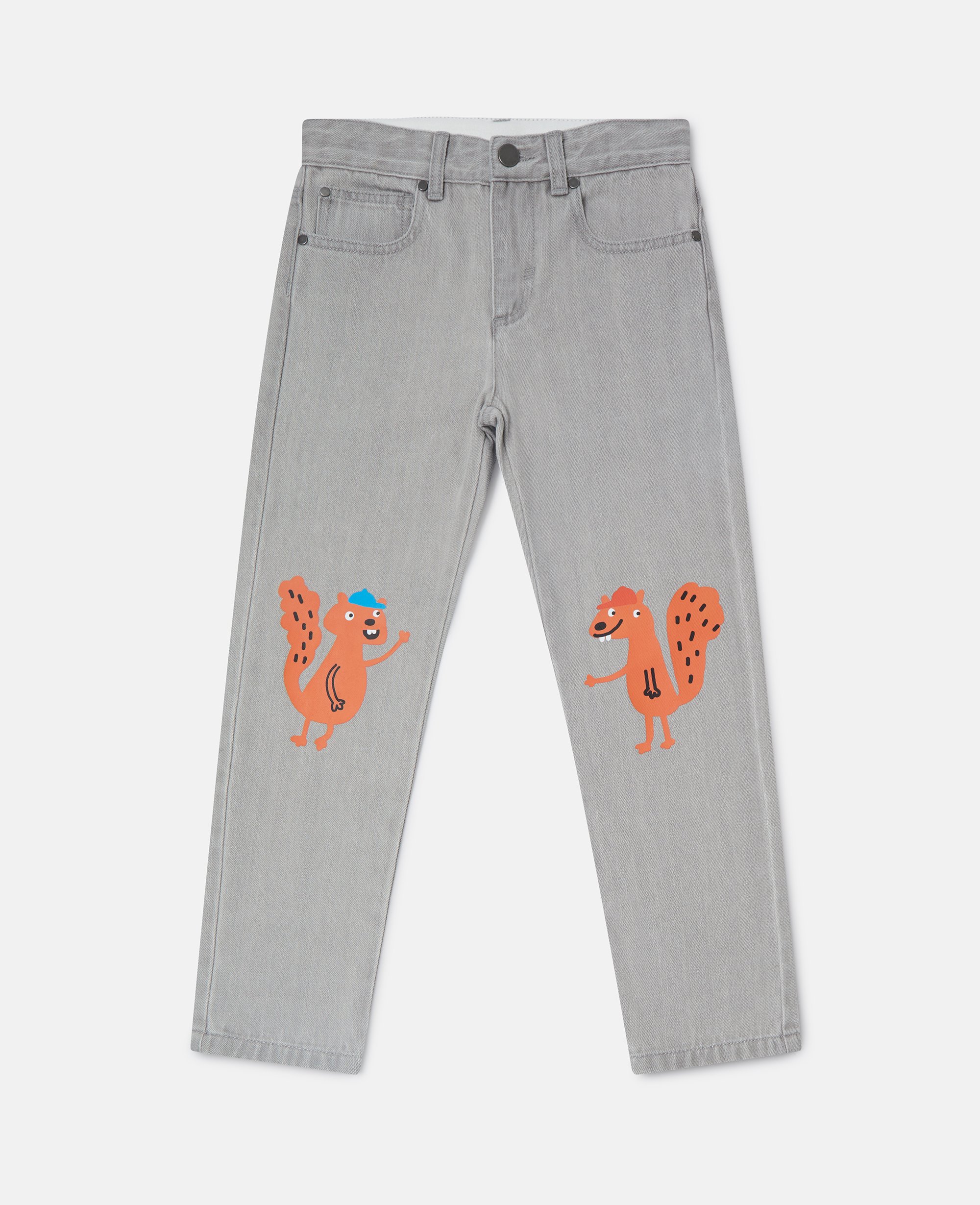 Squirrel Graphic Denim Jeans, , Size: 5 - Stella McCartney - Modalova