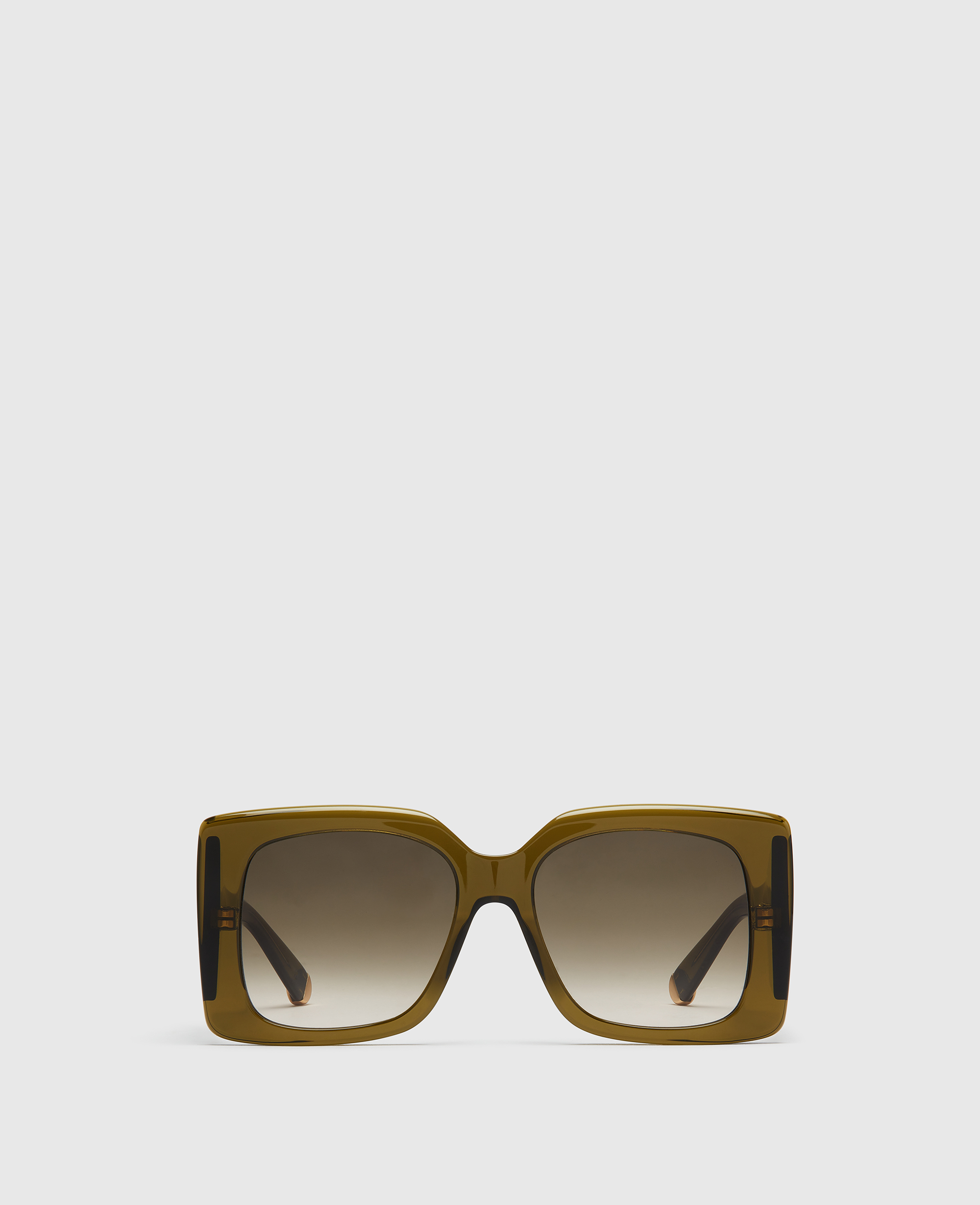 Stella McCartney - Eckige Medaillon-Sonnenbrille mit Farbverlauf,