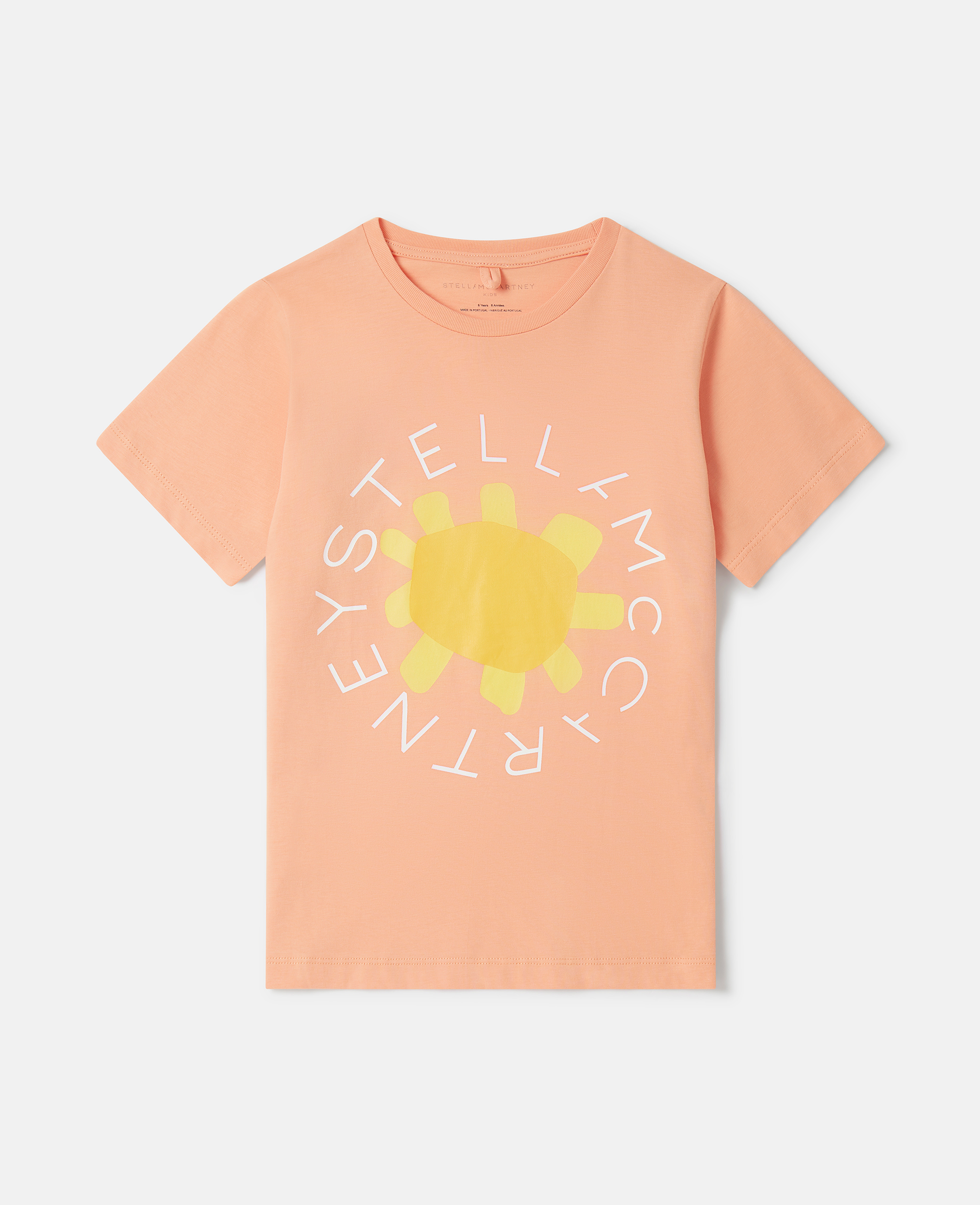 Stella McCartney – Medallion Logo Sunflower T-Shirt, Woman, Coral, Size: 5