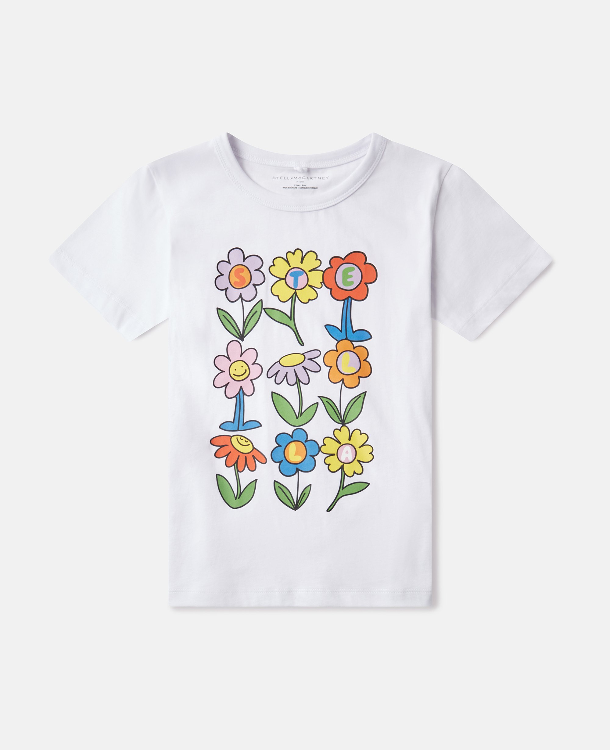 Flower Graphic T-Shirt, , Size: 12 - Stella McCartney - Modalova