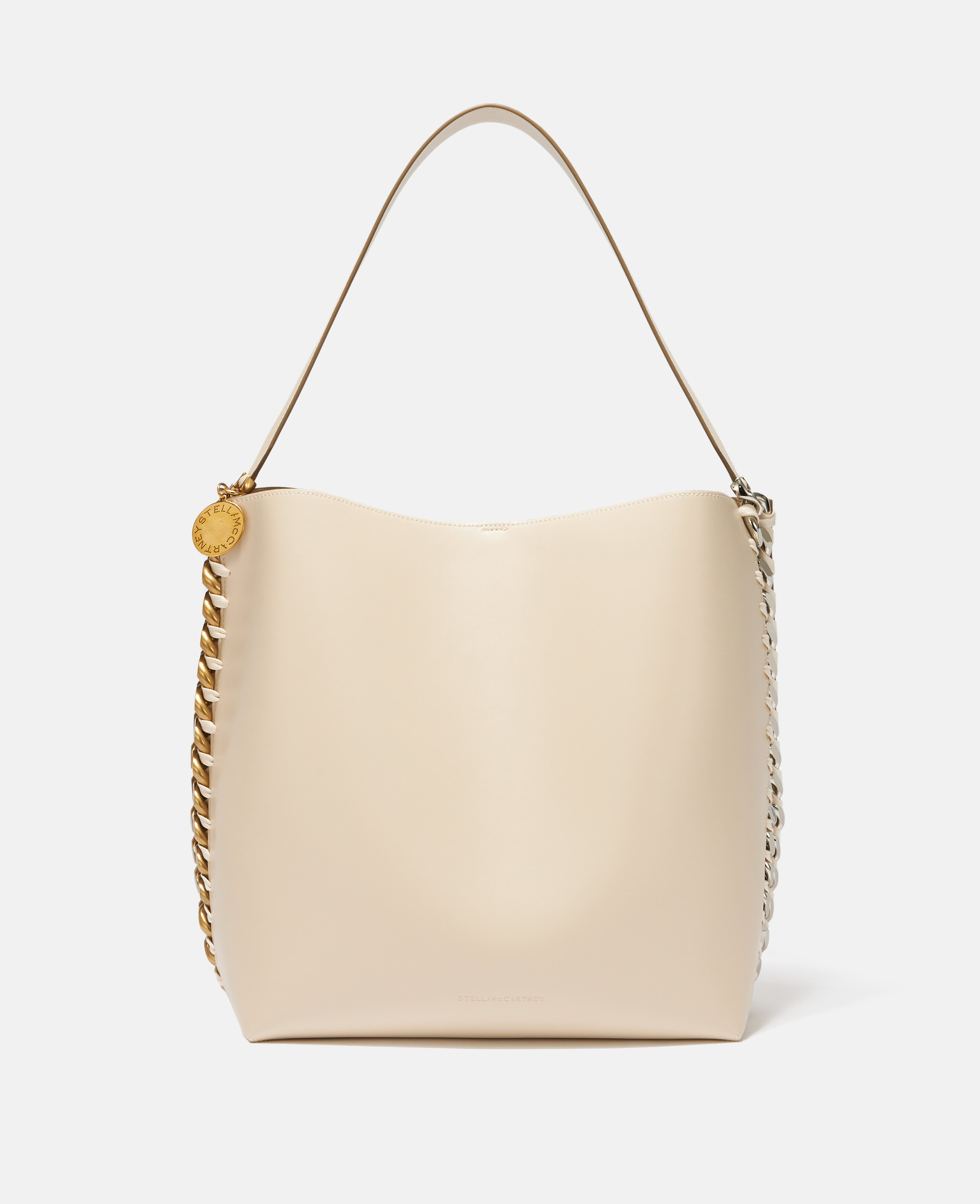 Stella Mccartney Frayme Tote Bag In Pure White