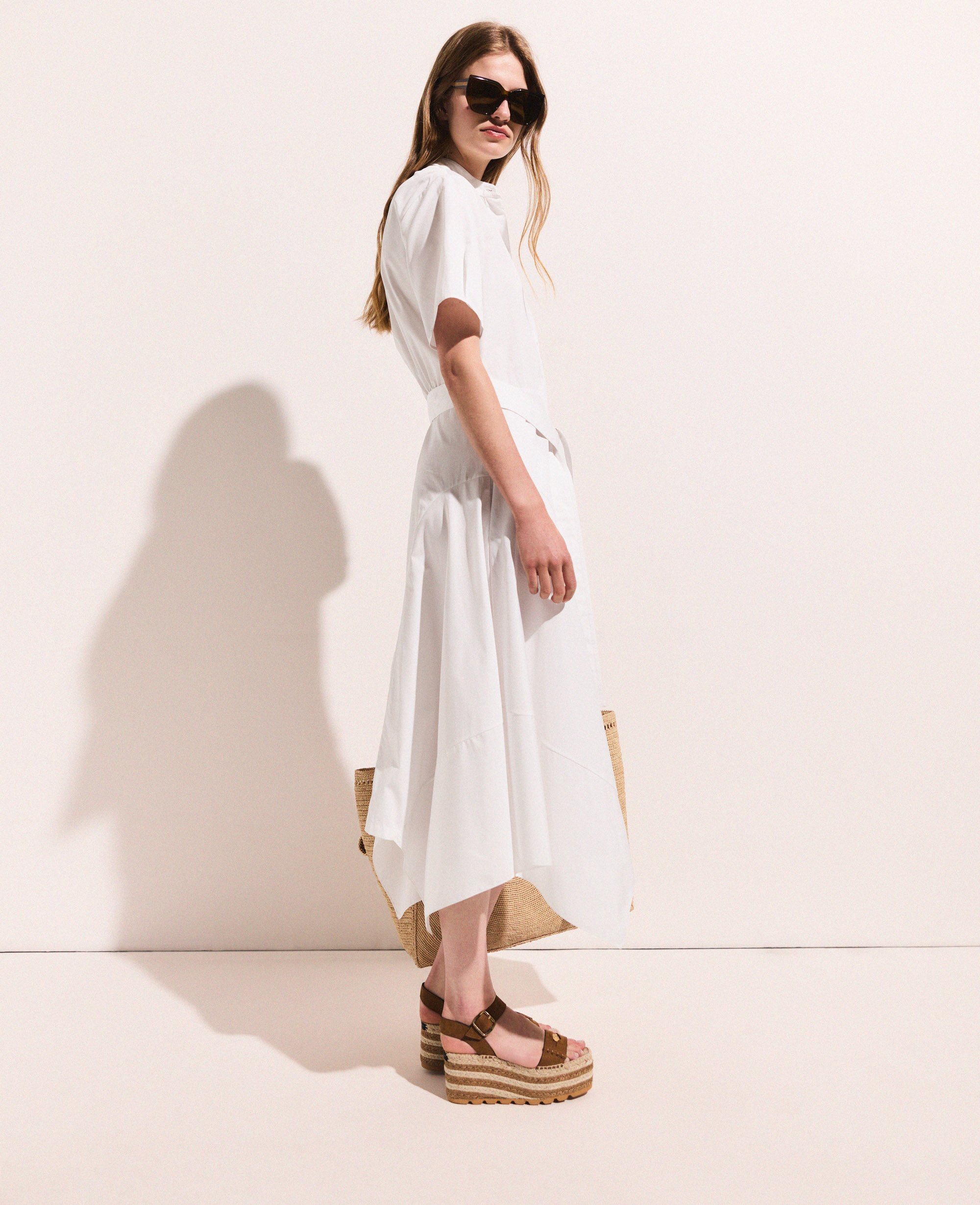 Robe midi ceinturee a manches courtes, , , Taille: 34 - Stella McCartney - Modalova