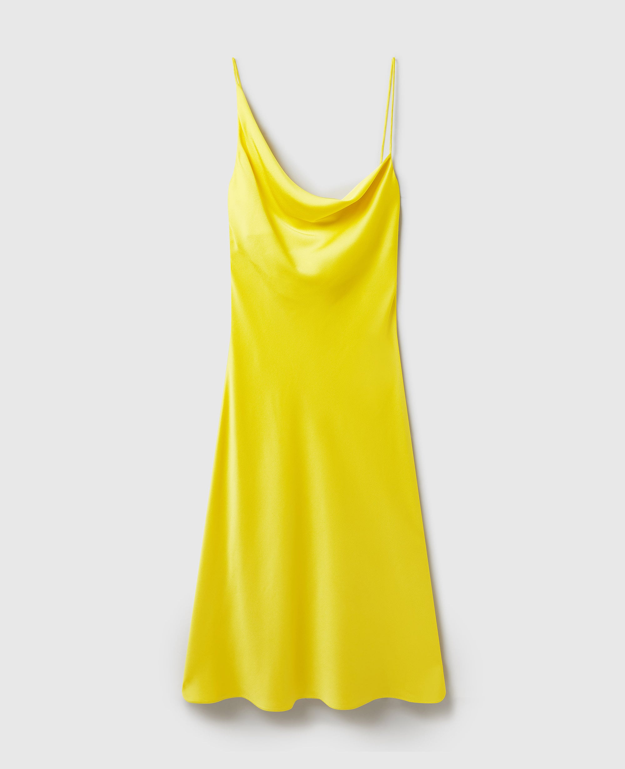 Stella McCartney - Satinkleid im Unterkleid-Stil mit Wasserfallausschnitt, , Größe: 40