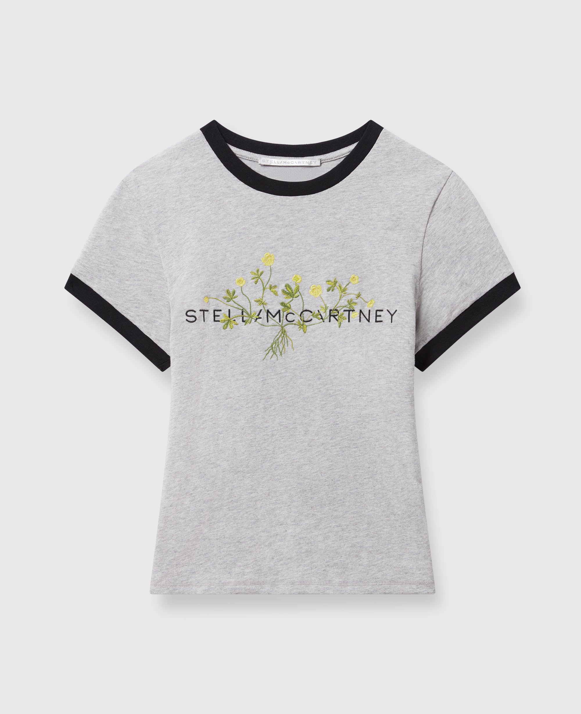 T shirt avec broderie florale logo, , , Taille: M - Stella McCartney - Modalova