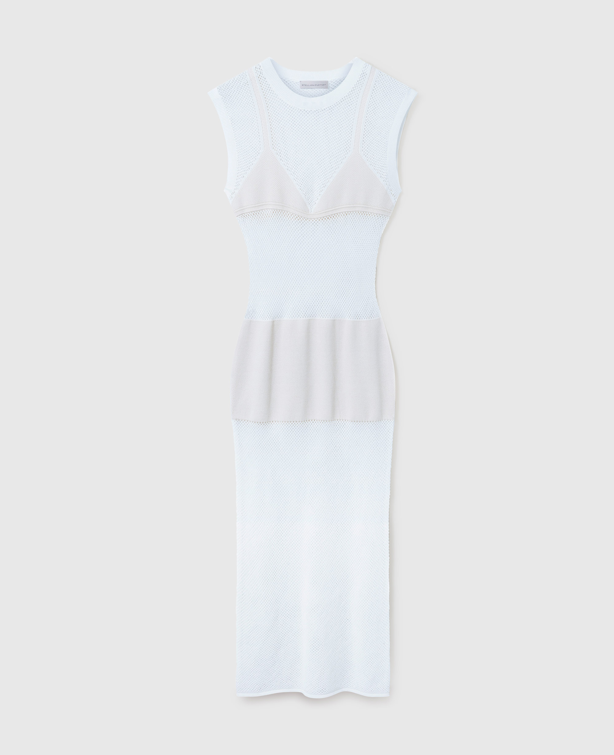 Stella McCartney - Sheer Crochet Midi Dress, , Size: M