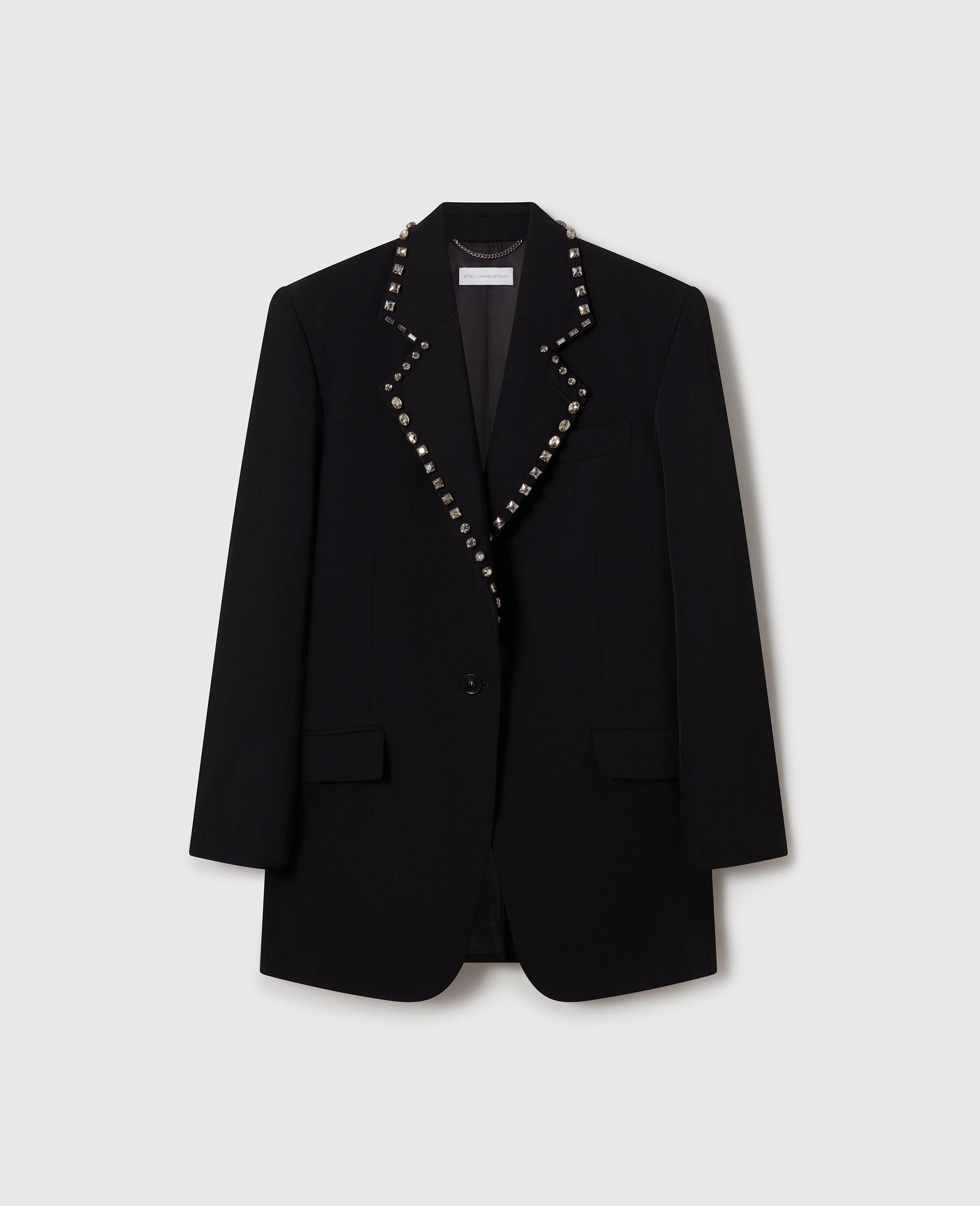 Stella McCartney - Blazer aus Wolle mit Verzierungen, Black, Größe: 36