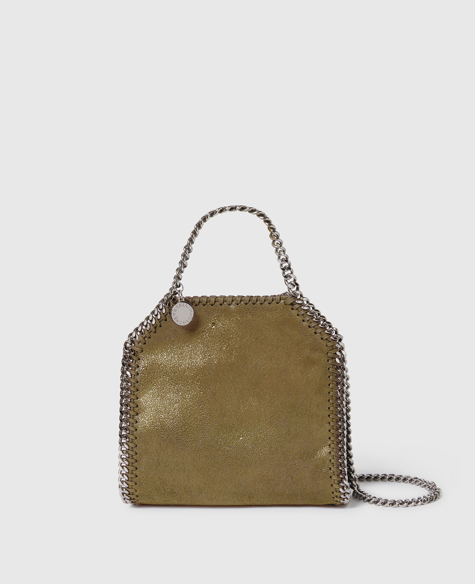 Stella Mccartney Falabella Tiny Tote Bag In Green
