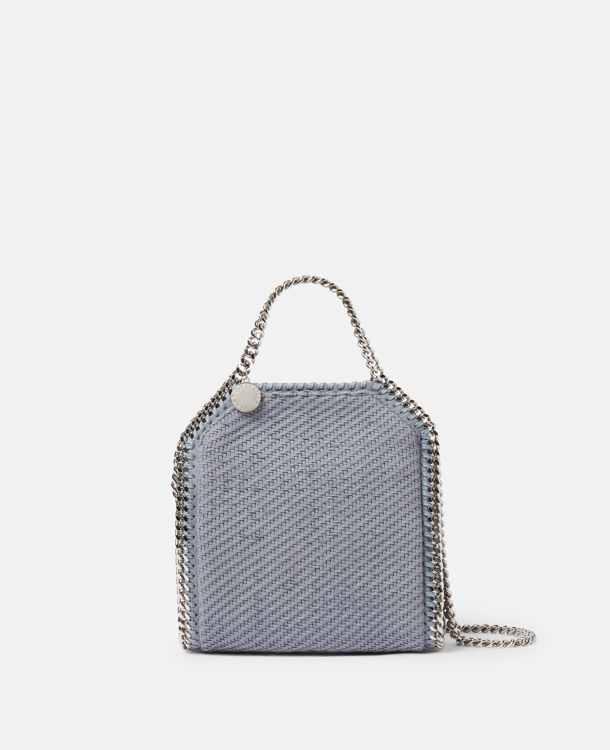 Stella McCartney – Falabella Tiny Tote Bag, Woman, Blue grey