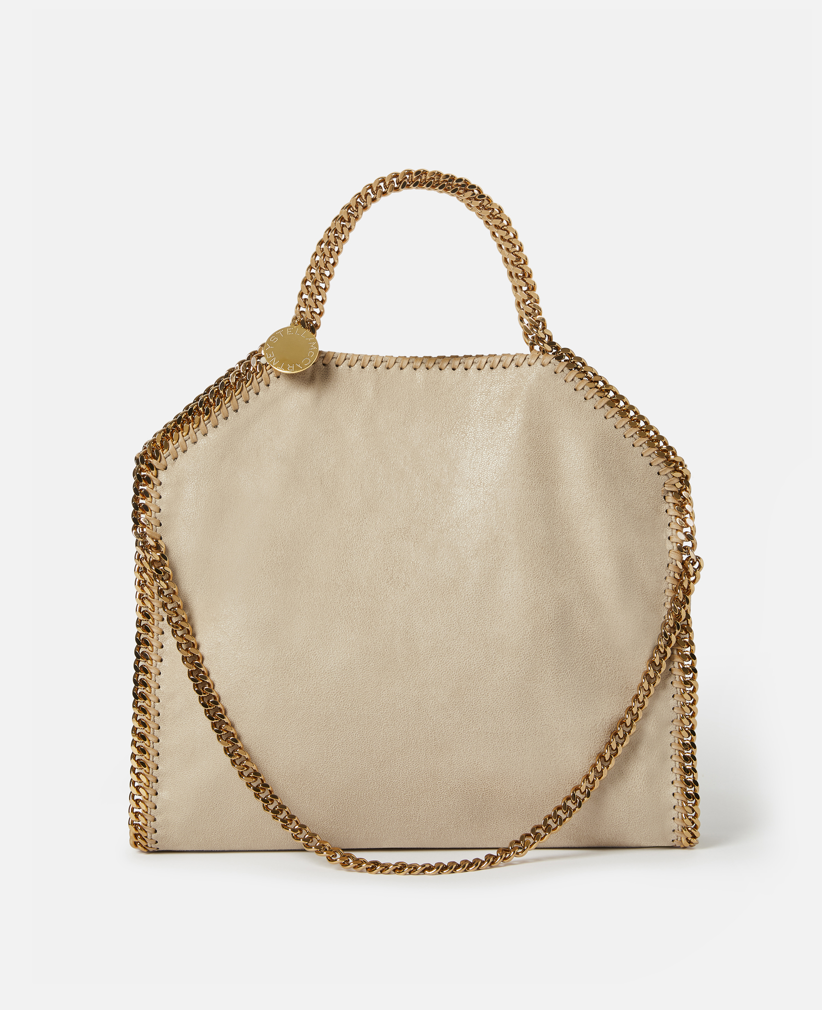 Stella Mccartney Falabella Fold-over Tote Bag In Clotted Cream