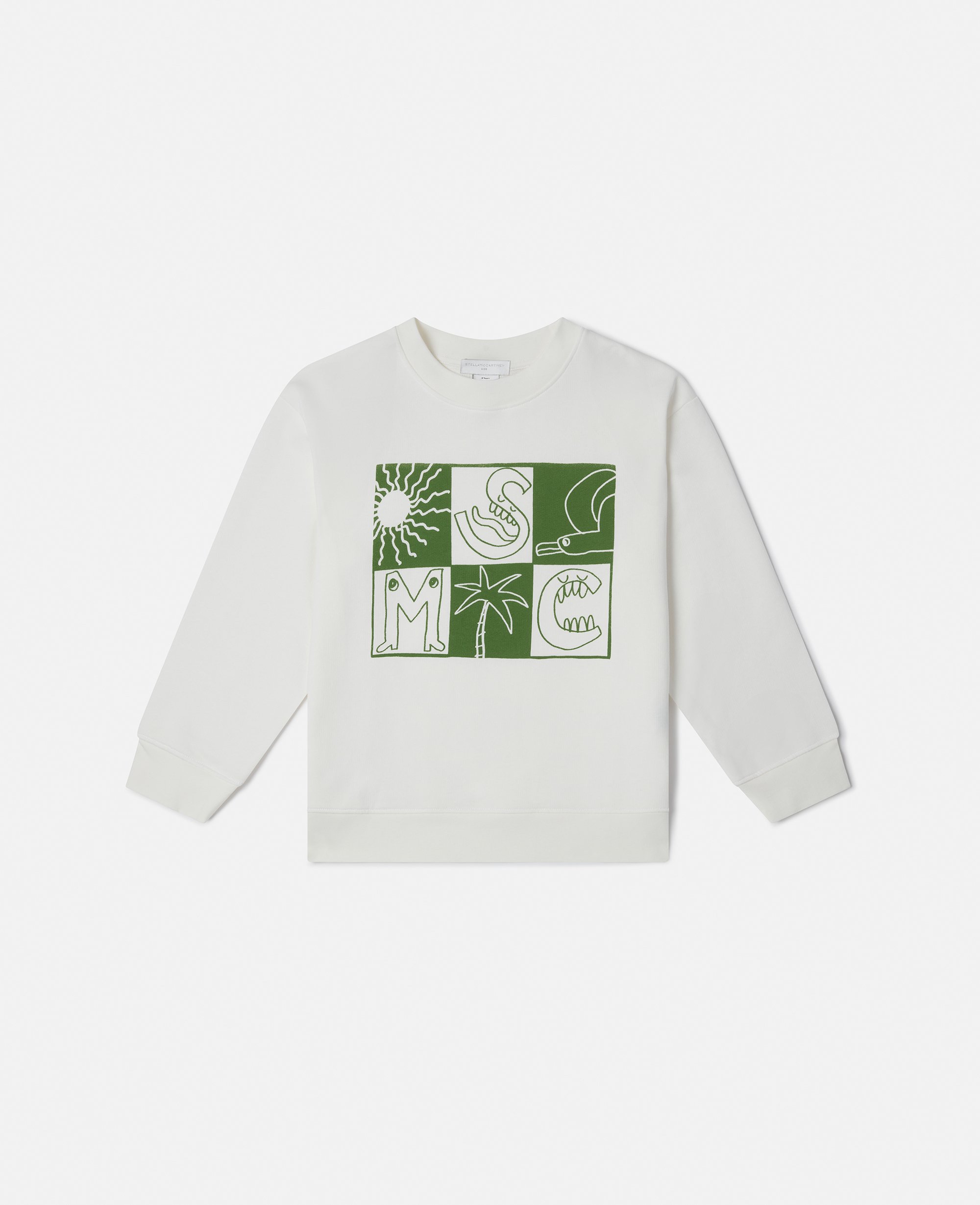 Brand Lettering Check Long Sleeve Shirt, , Size: 4 - Stella McCartney - Modalova