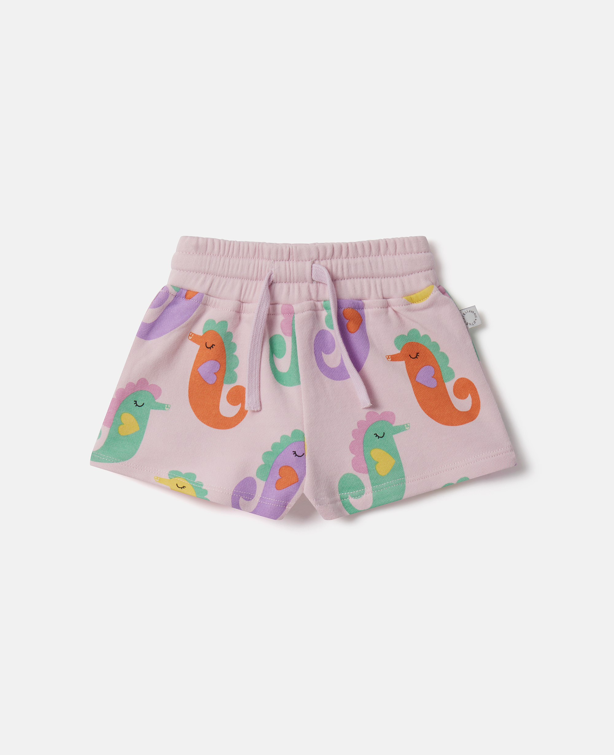 Stella Mccartney Seahorse Print Shorts In Pink