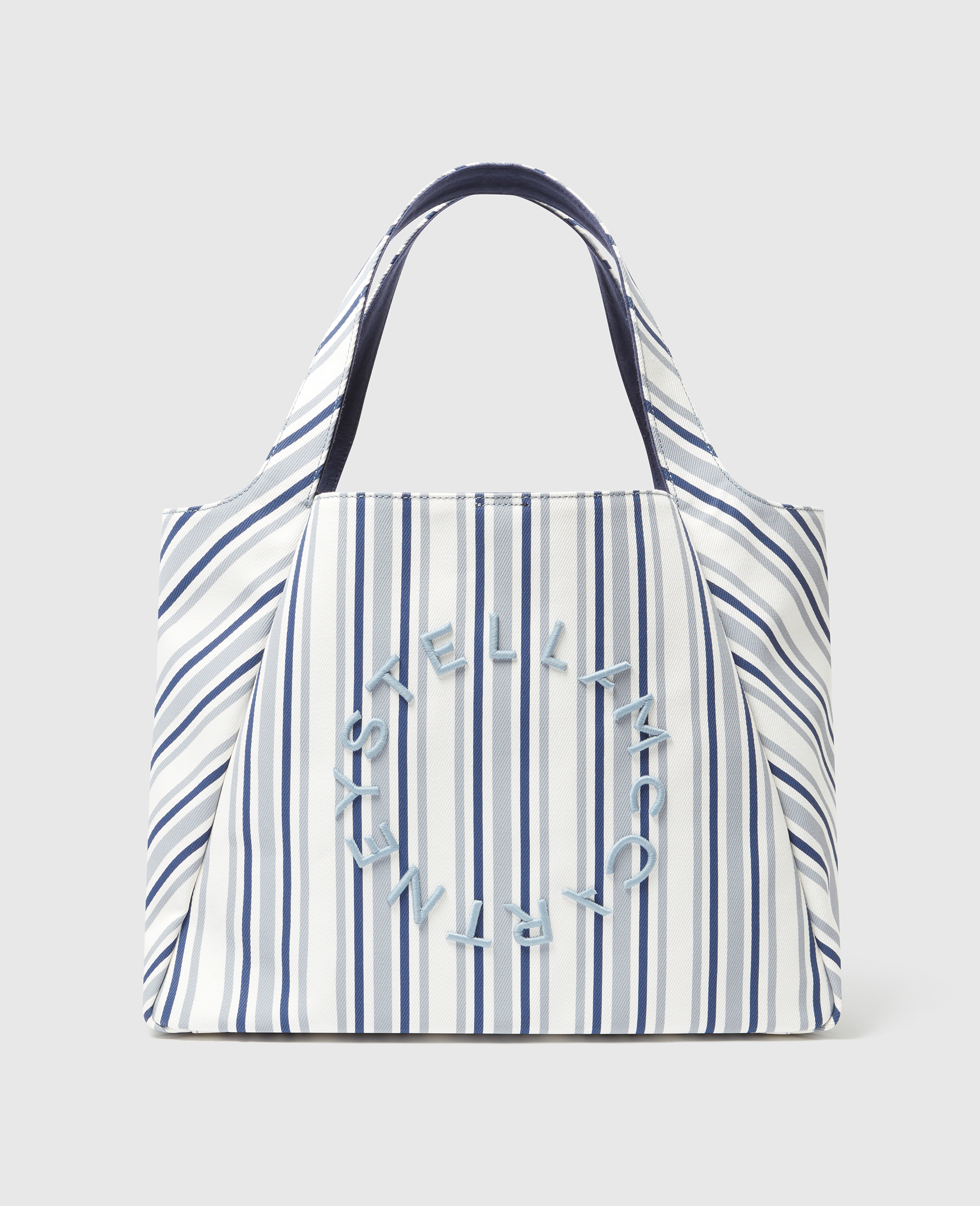 Stella McCartney - Tote a Righe con Logo,