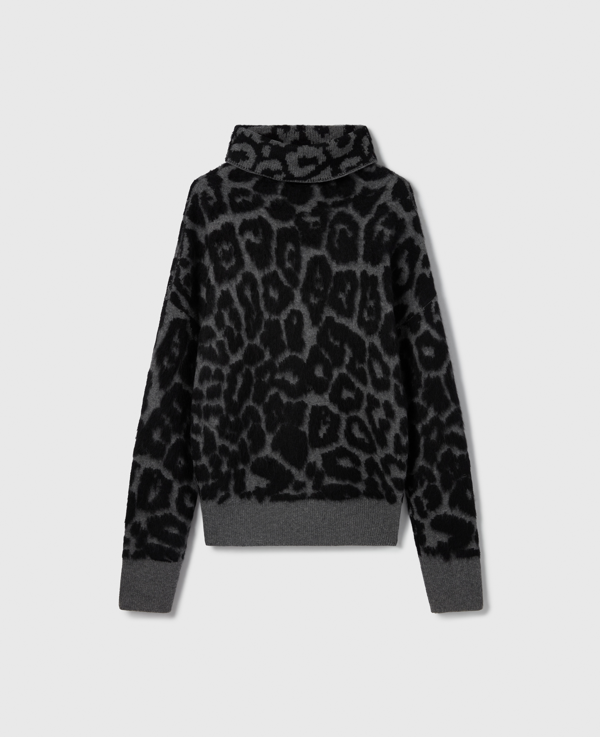 Pull à col roulé en jacquard léopard, , , Taille: S - Stella McCartney - Modalova