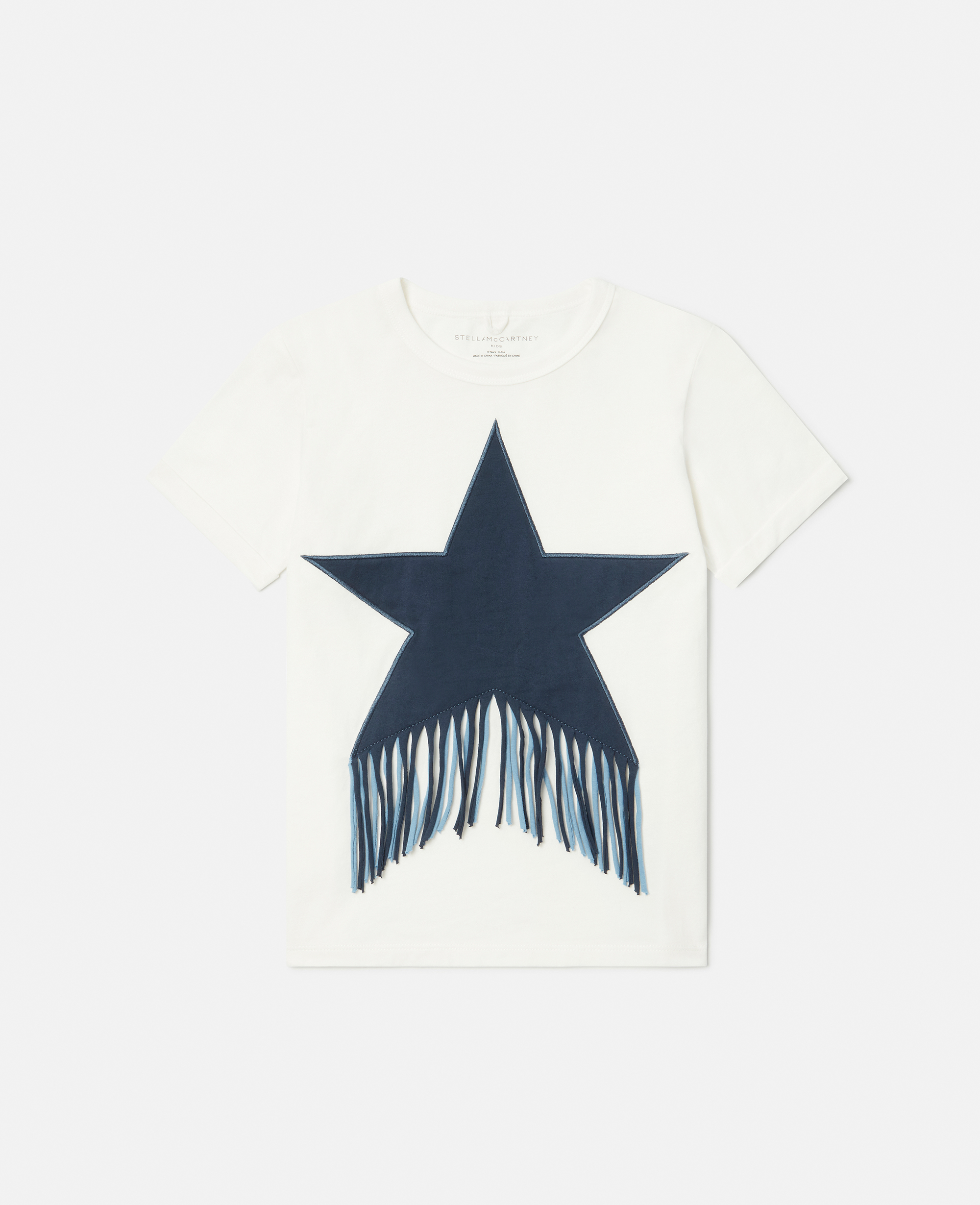Stella Mccartney Denim Star T-shirt In White