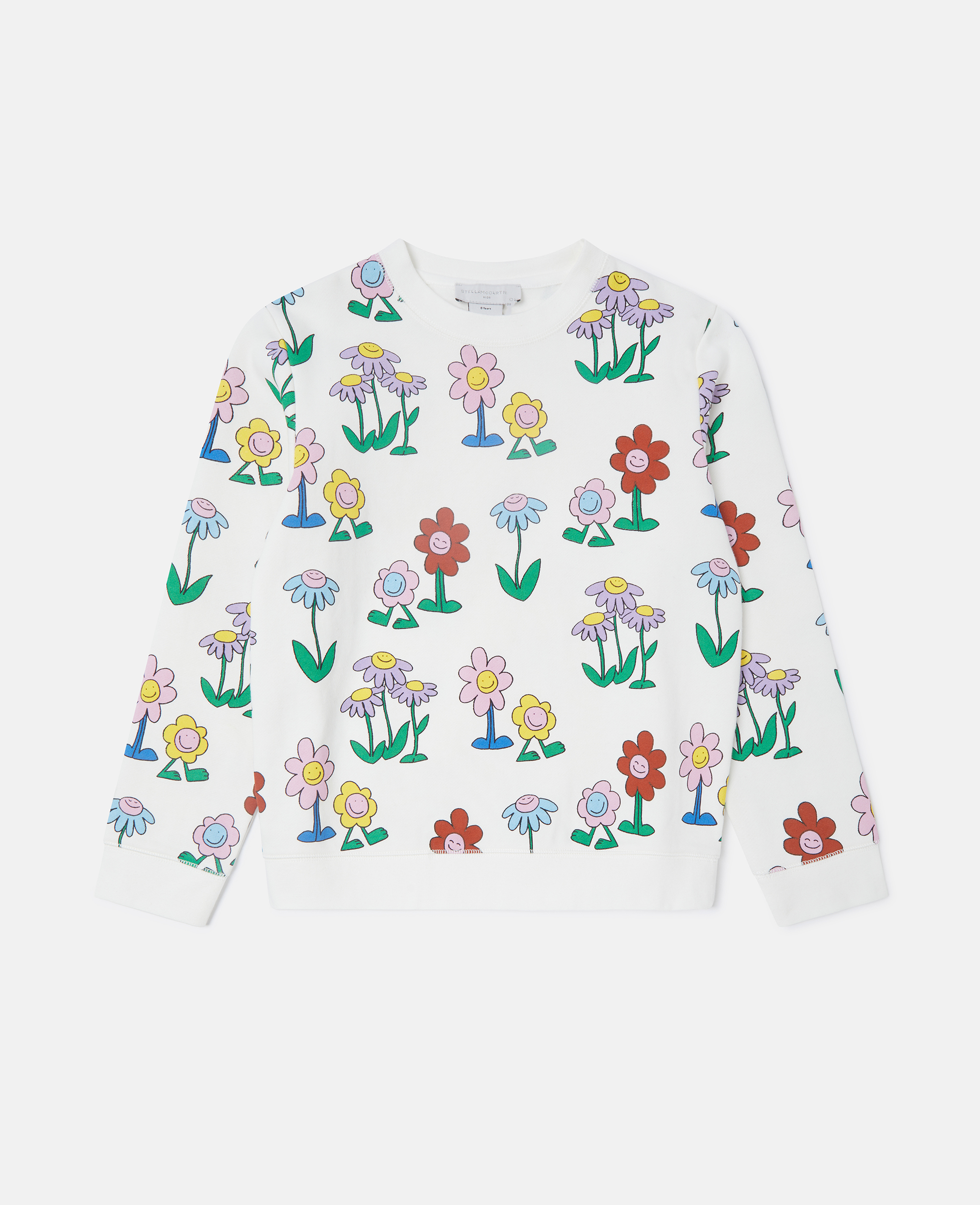 Flower Print Crewneck Sweatshirt, /, Size: 6 - Stella McCartney - Modalova