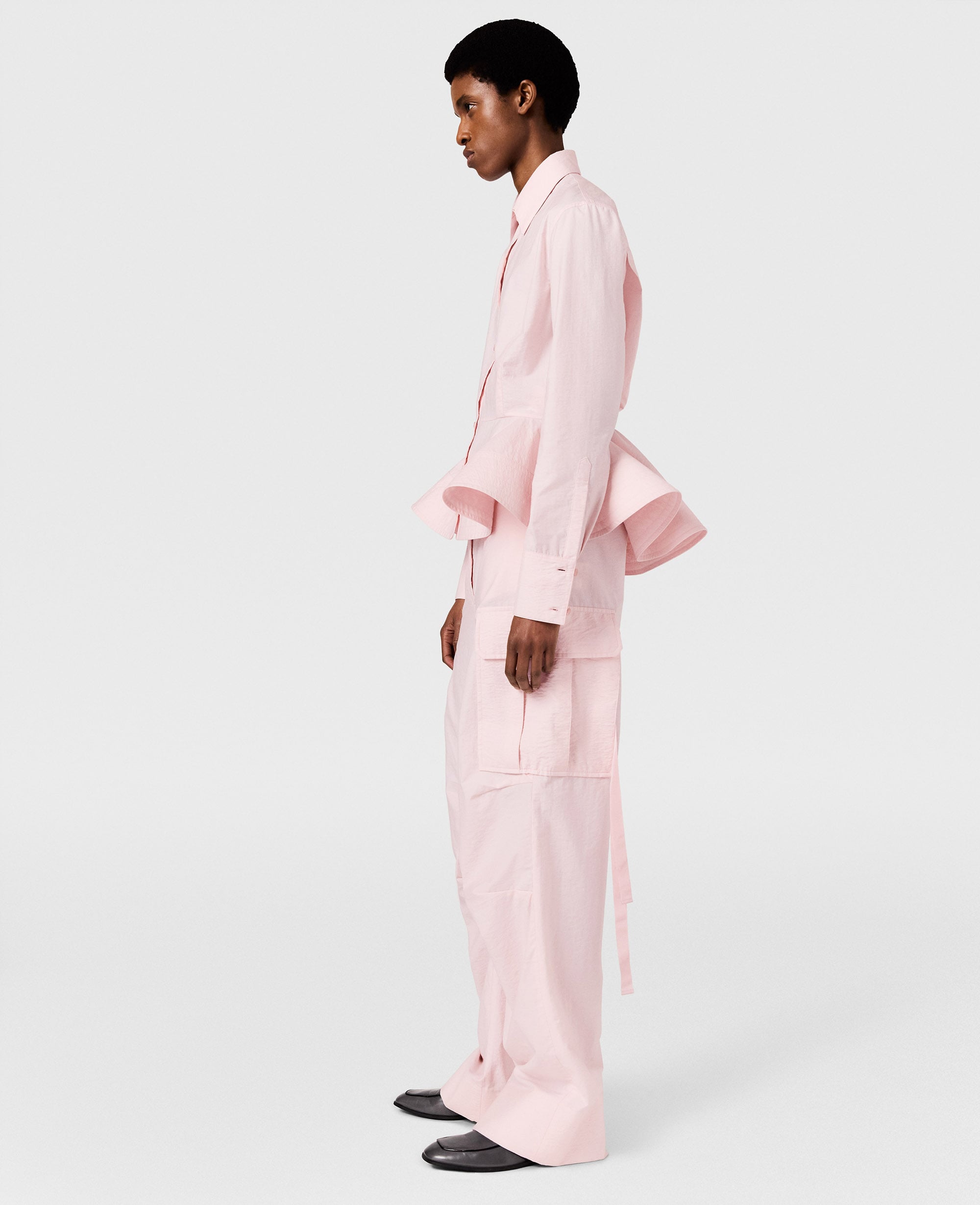 Stella McCartney - Cargohosen aus Baumwolle, Blush, Größe: 40