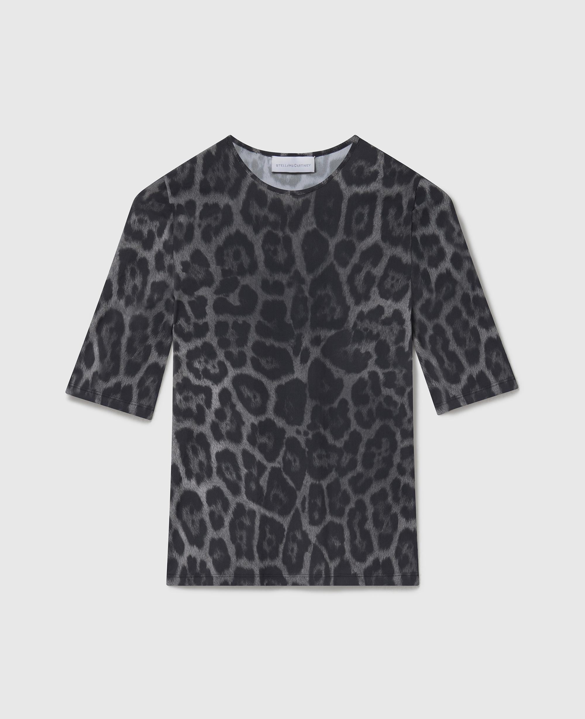 T-shirt à manches courtes avec imprimé léopard, , , Taille: L - Stella McCartney - Modalova