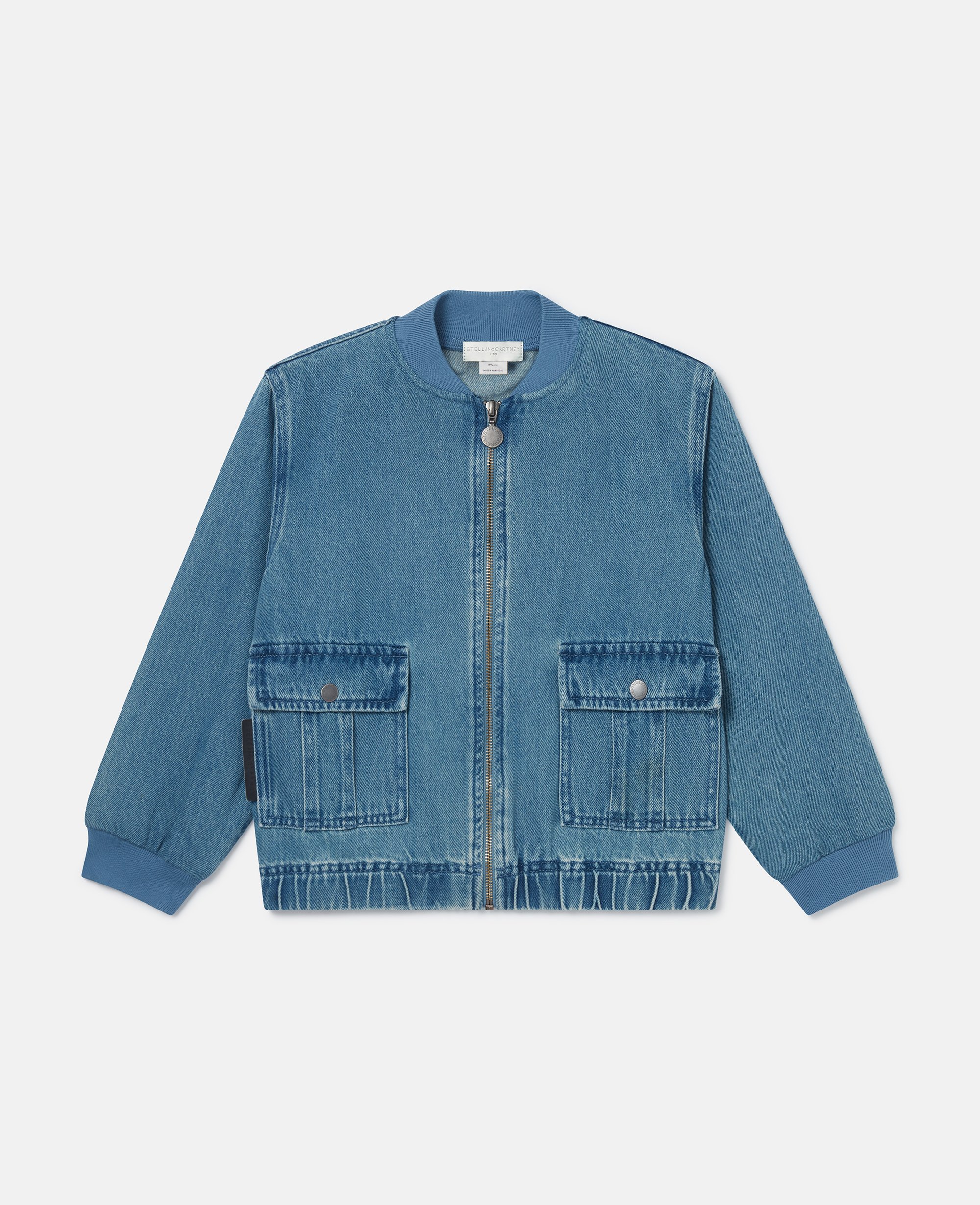 Denim Bomber Jacket, , Size: 8 - Stella McCartney - Modalova