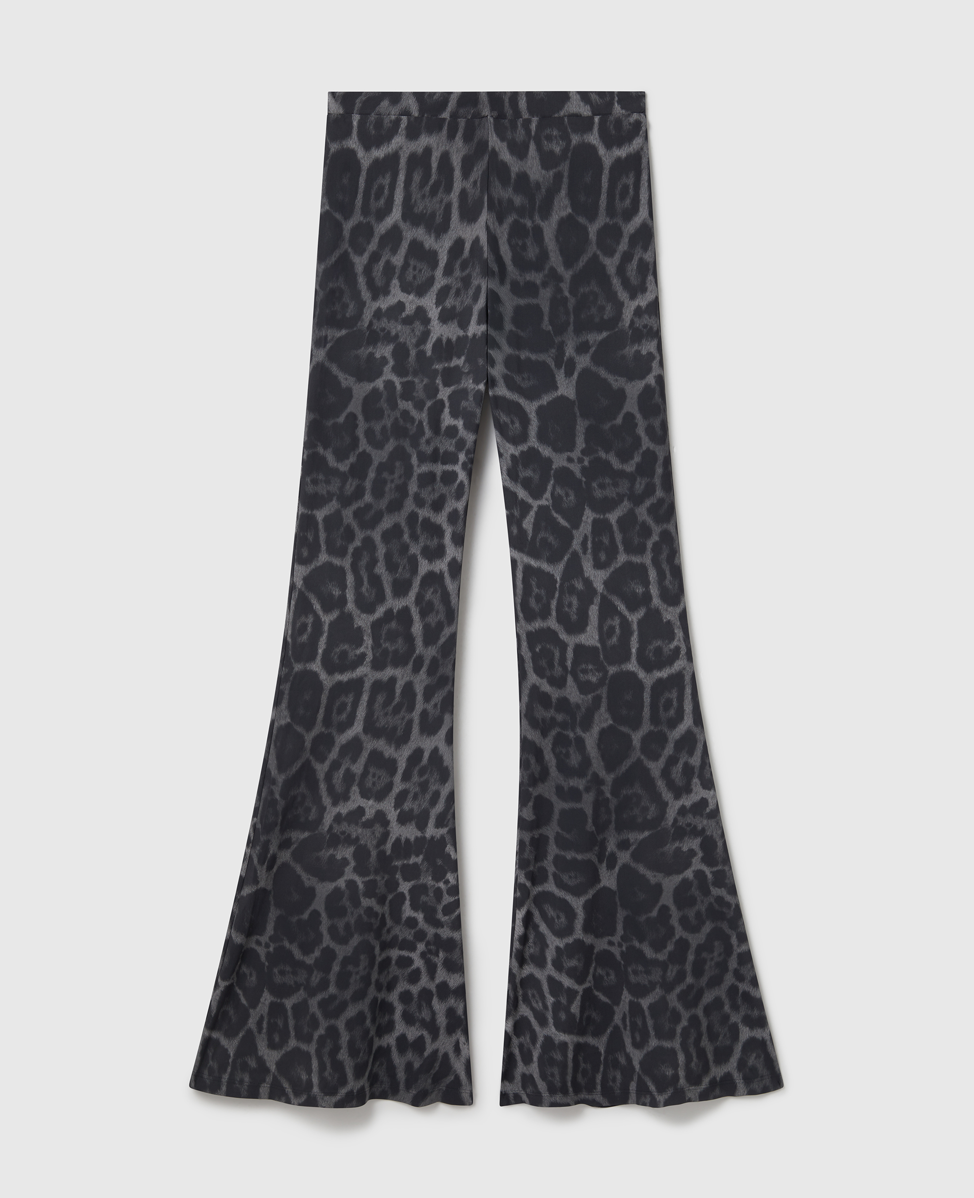 Pantalon évasé à taille mi-haute imprime léopard, , , Taille: L - Stella McCartney - Modalova