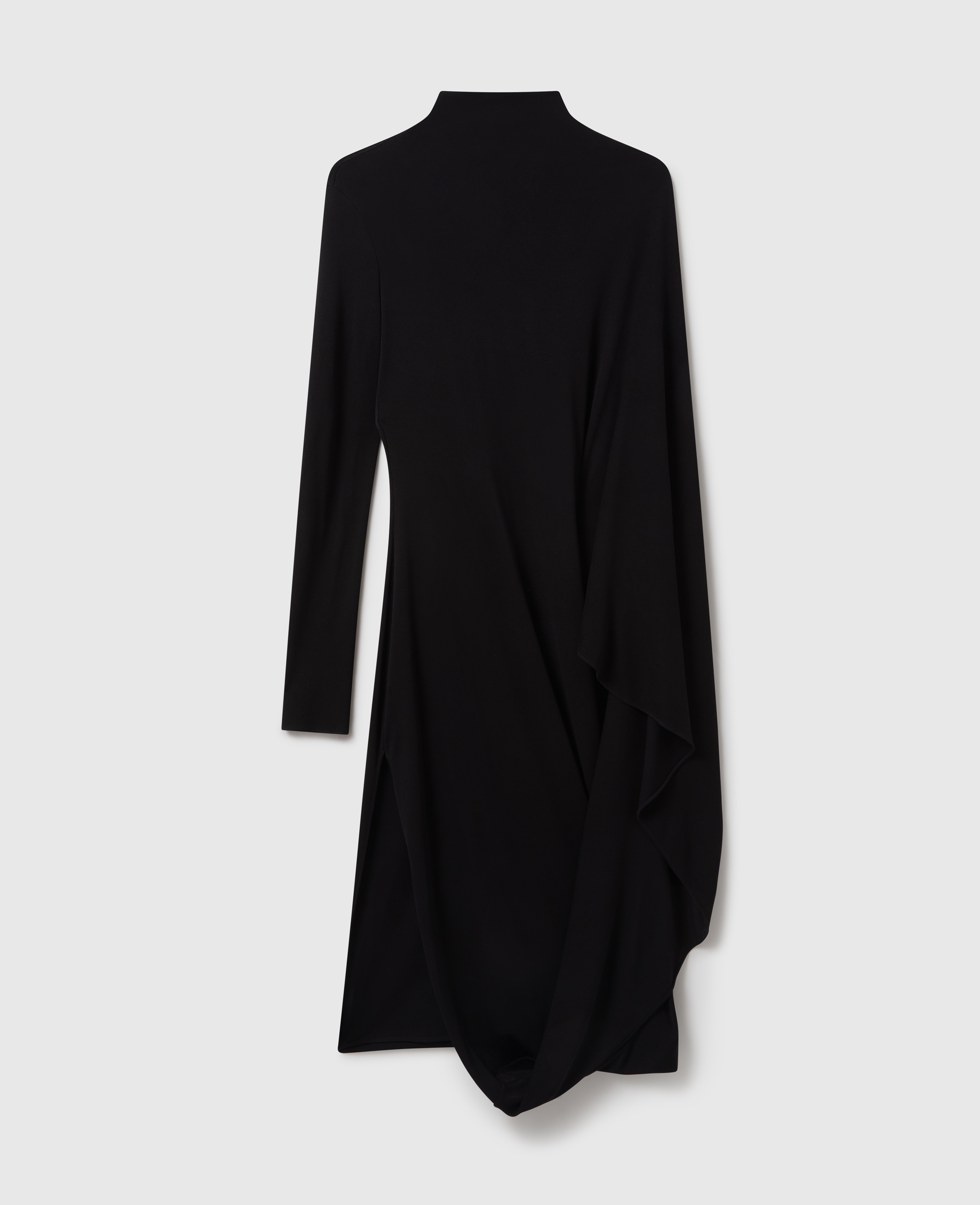 Shop Stella Mccartney Asymmetric Cape Midi Dress