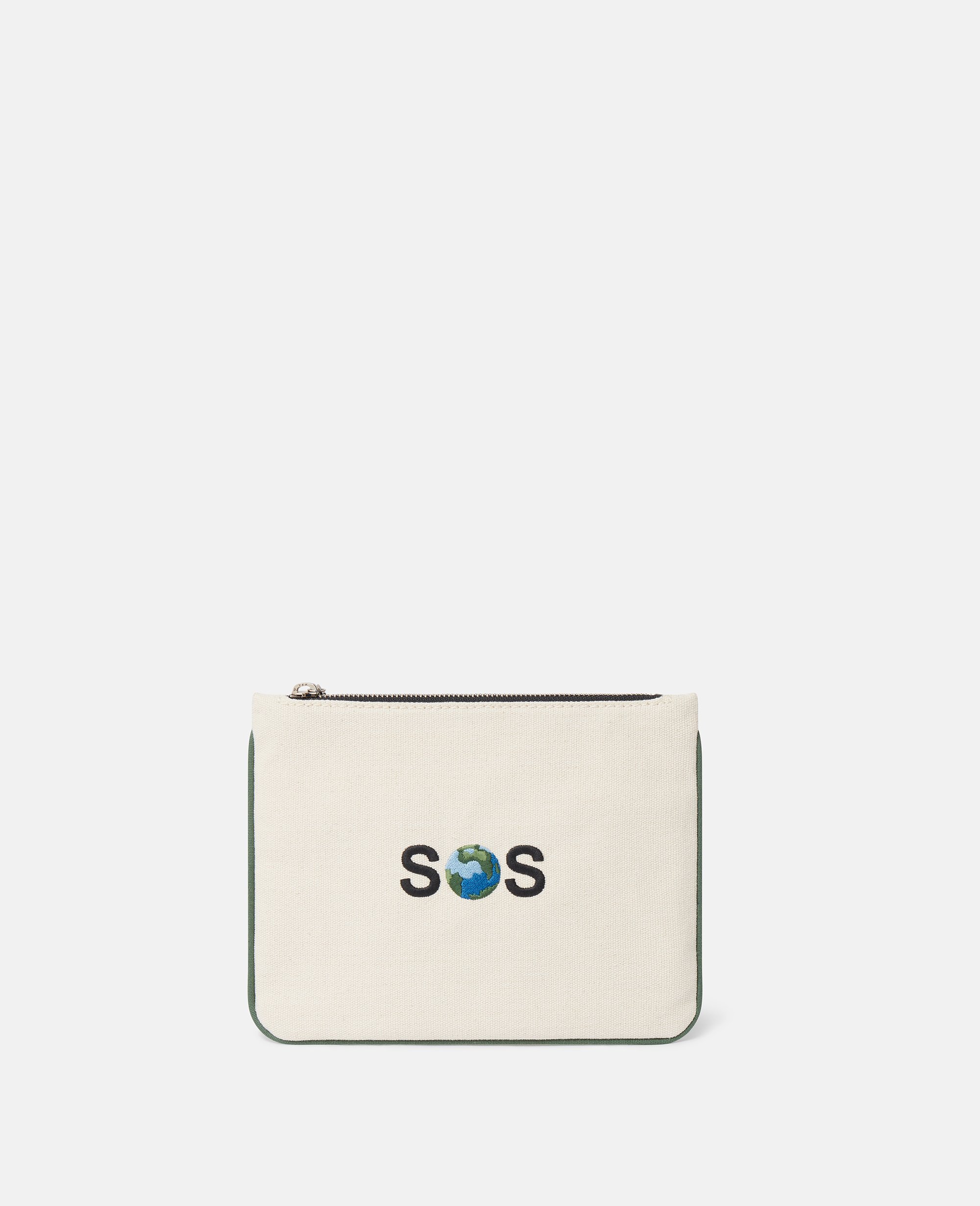 SOS Embroidered Zip Cardholder, - Stella McCartney - Modalova