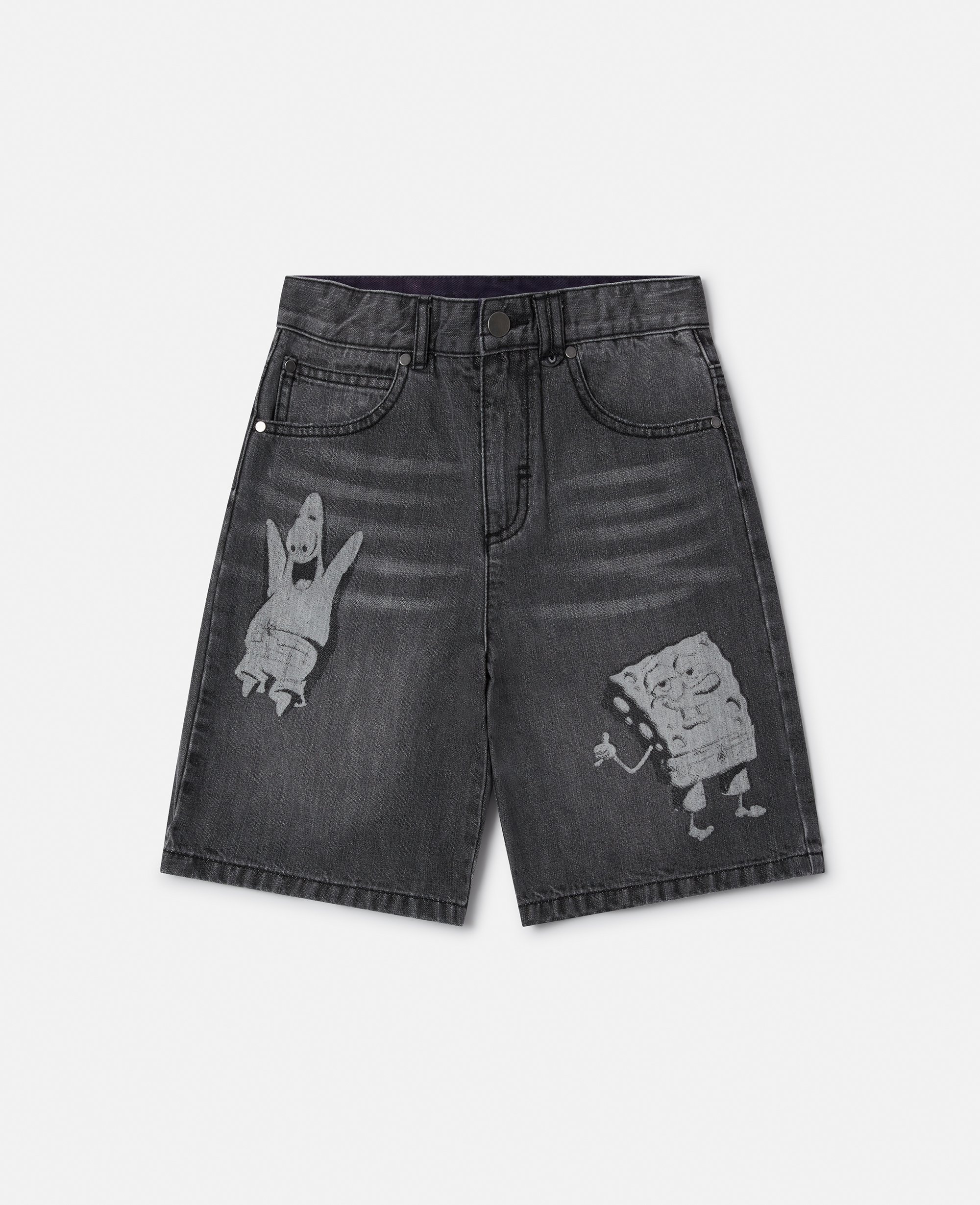 Sponge Bob Graphic Denim Shorts, , Size: 6 - Stella McCartney - Modalova