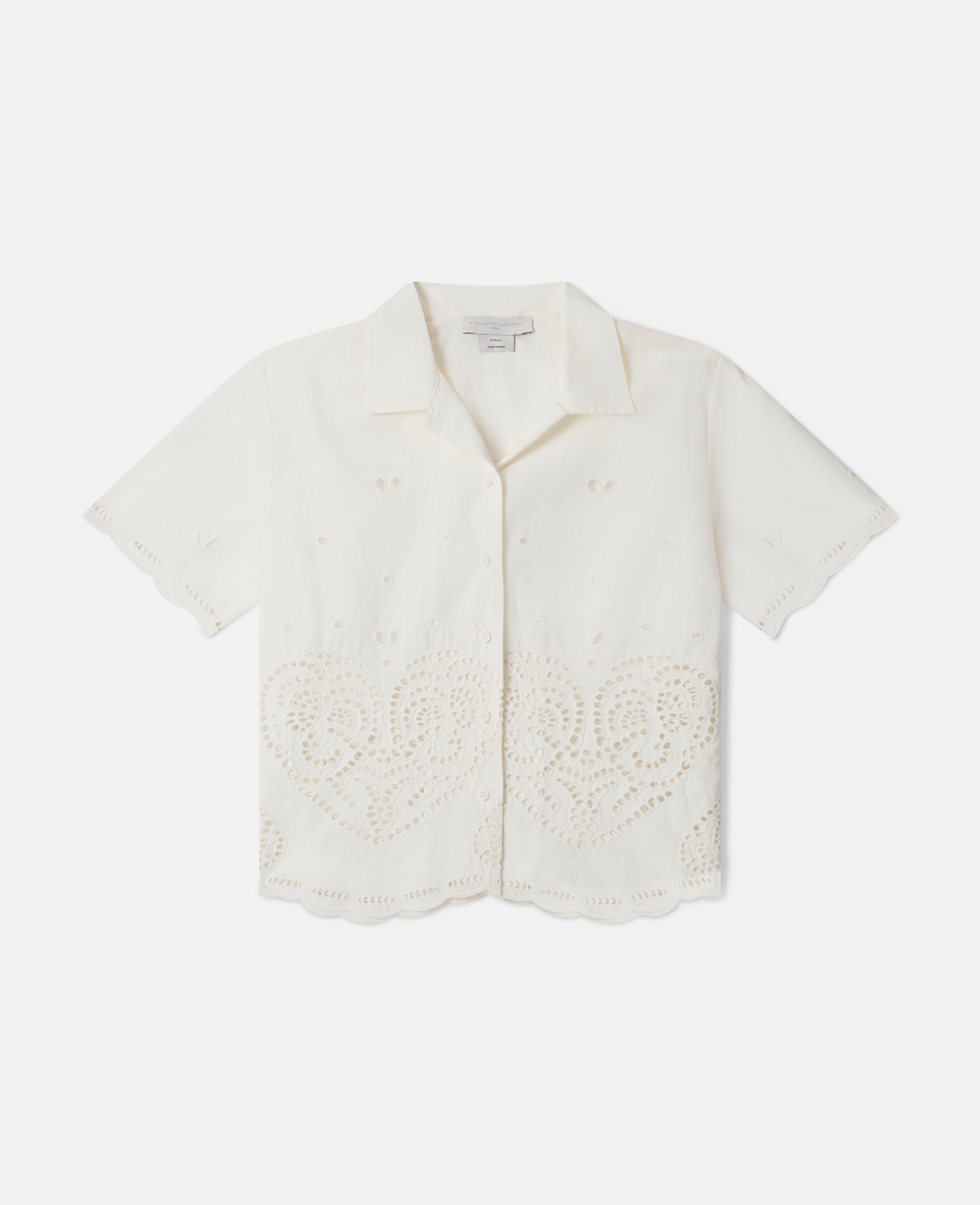Stella McCartney – Embroidery Anglaise Cotton Shirt, White, Size: 14h