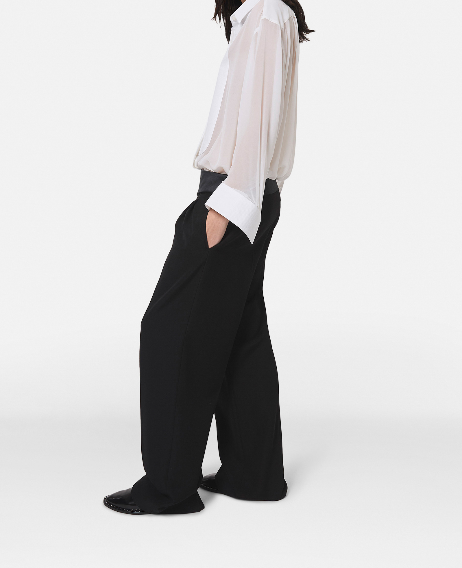Pantalon de smoking large, , , Taille: 40 - Stella McCartney - Modalova