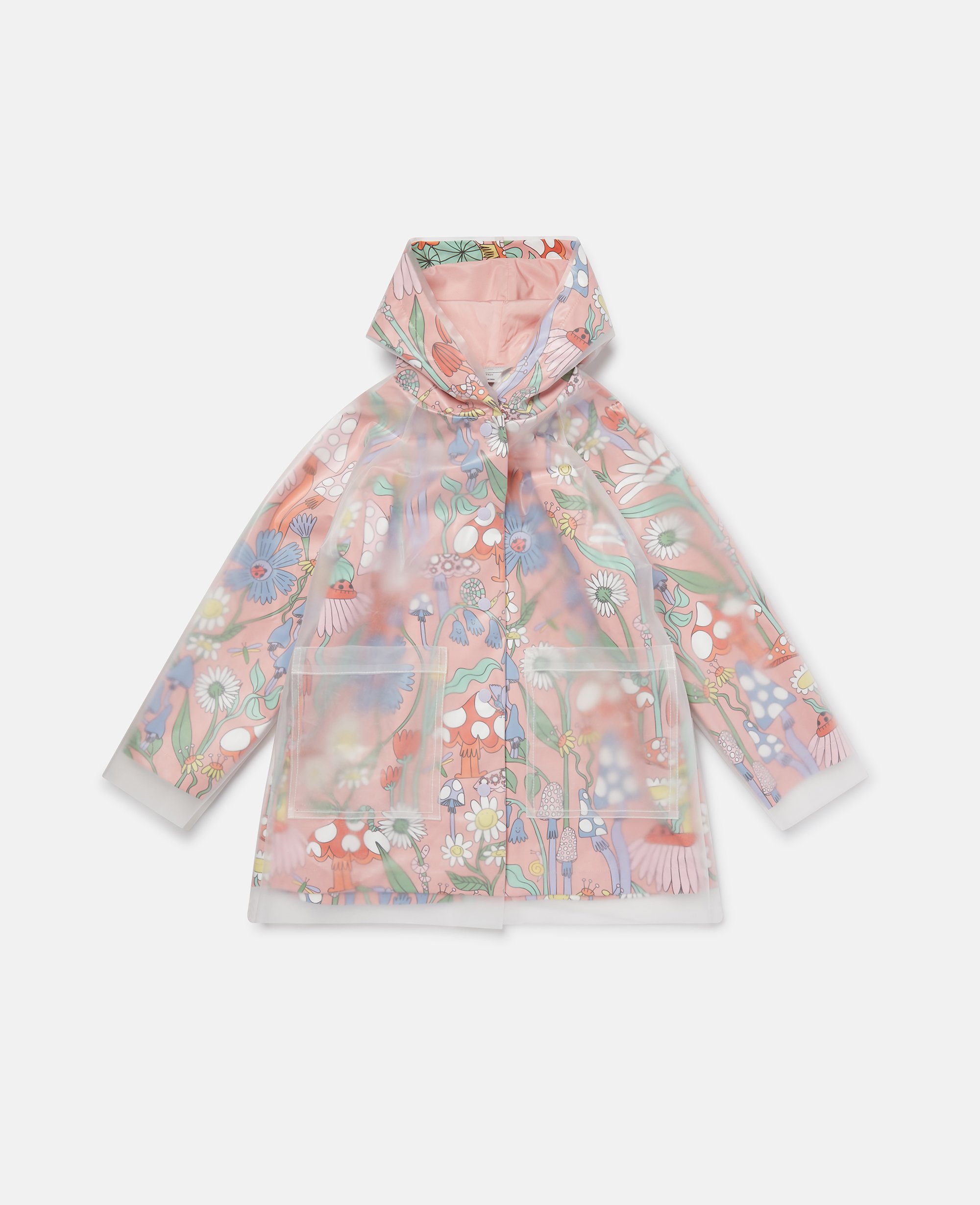 Woodland Print Hooded Raincoat, , Size: 12 - Stella McCartney - Modalova