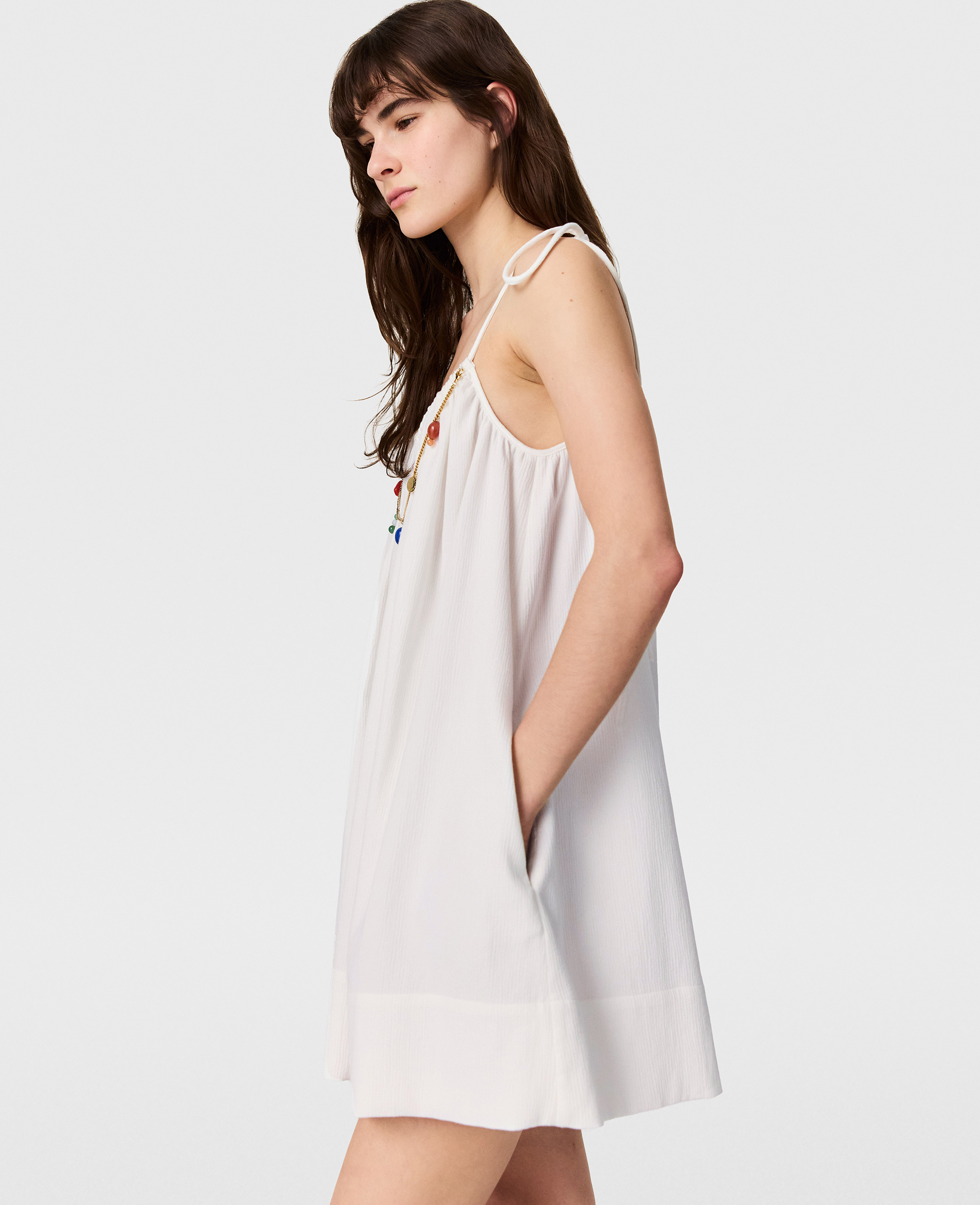 Stella McCartney - Bead-Embellished Mini Dress, , Size: 42