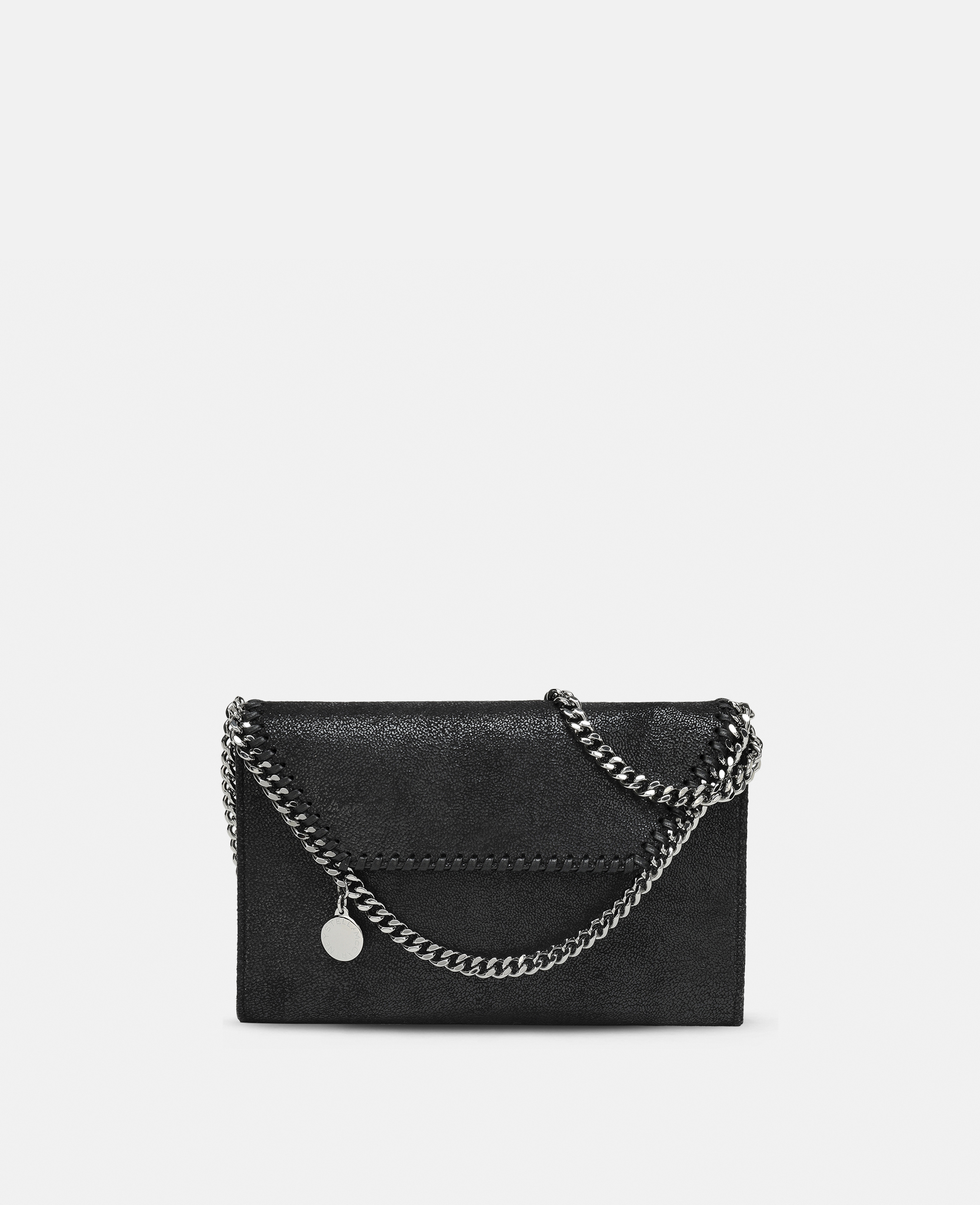 Stella Mccartney Falabella Wallet Crossbody Bag In Black