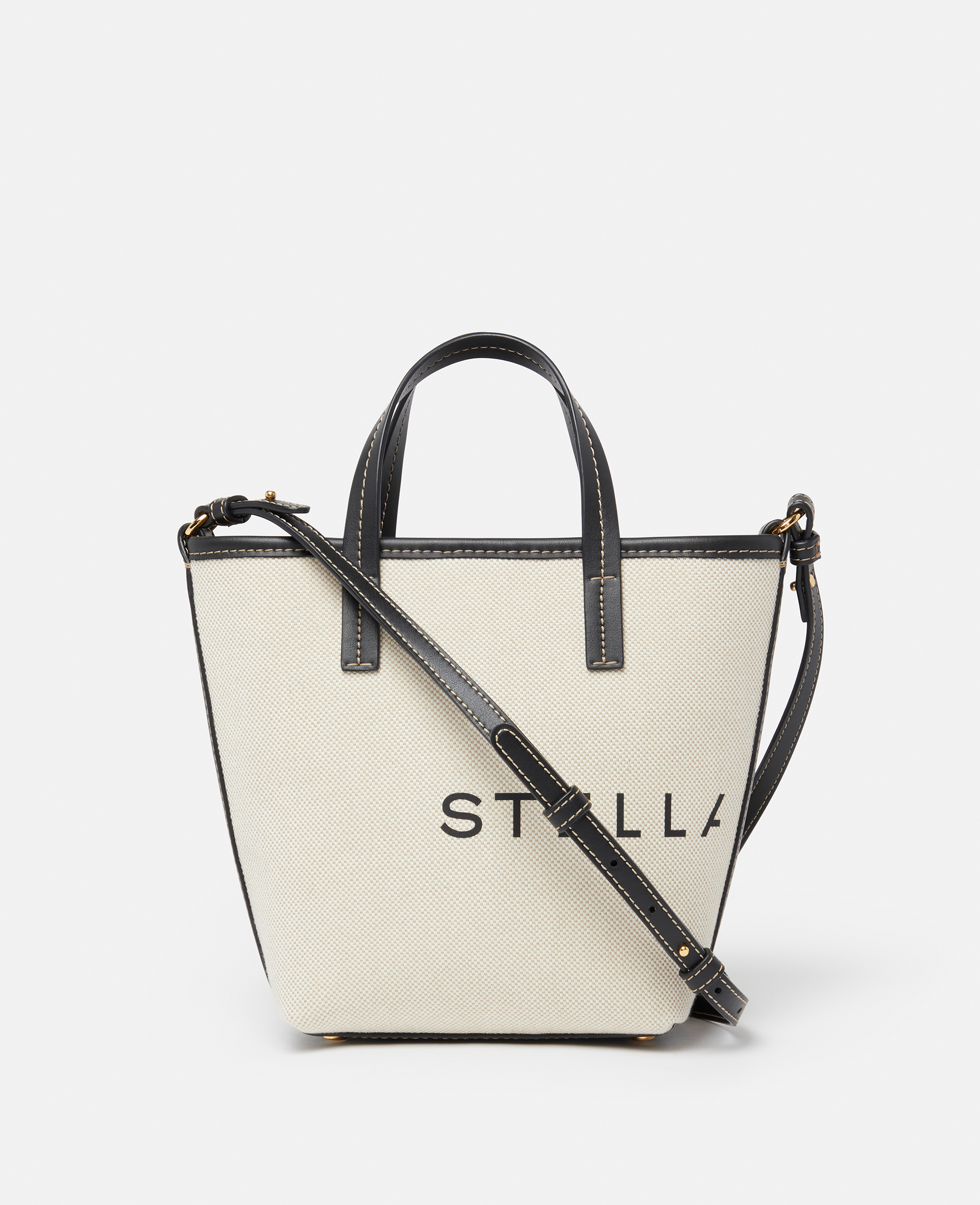 Cabas en toile a bandouliere Logo, , Écru crème - Stella McCartney - Modalova